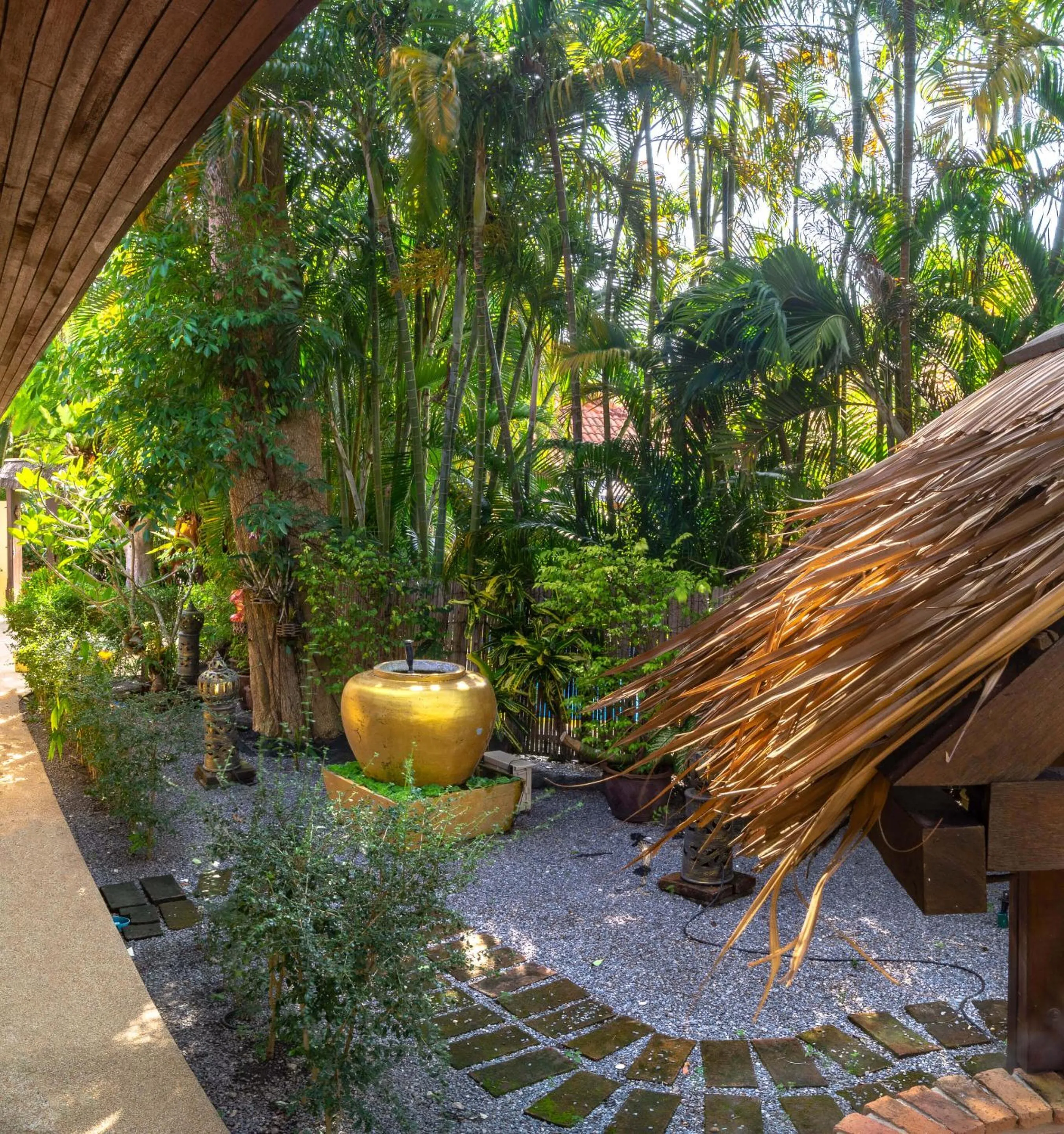 Garden view in Coconut Paradise Villas