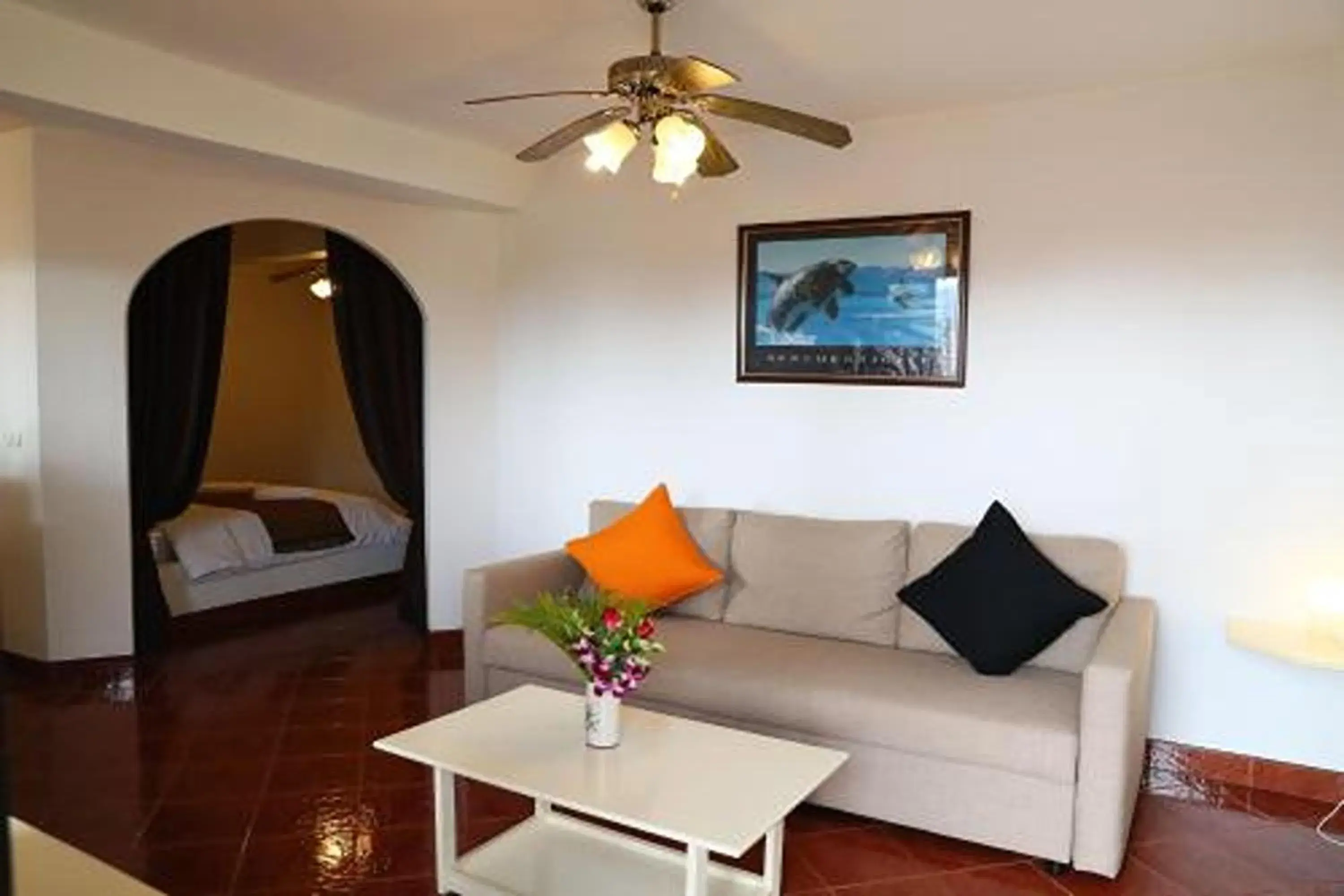 Living room in Swiss Villas Panoramic - Hillside Beach View Living room in Swiss Villas Panoramic - Hillside Beach View