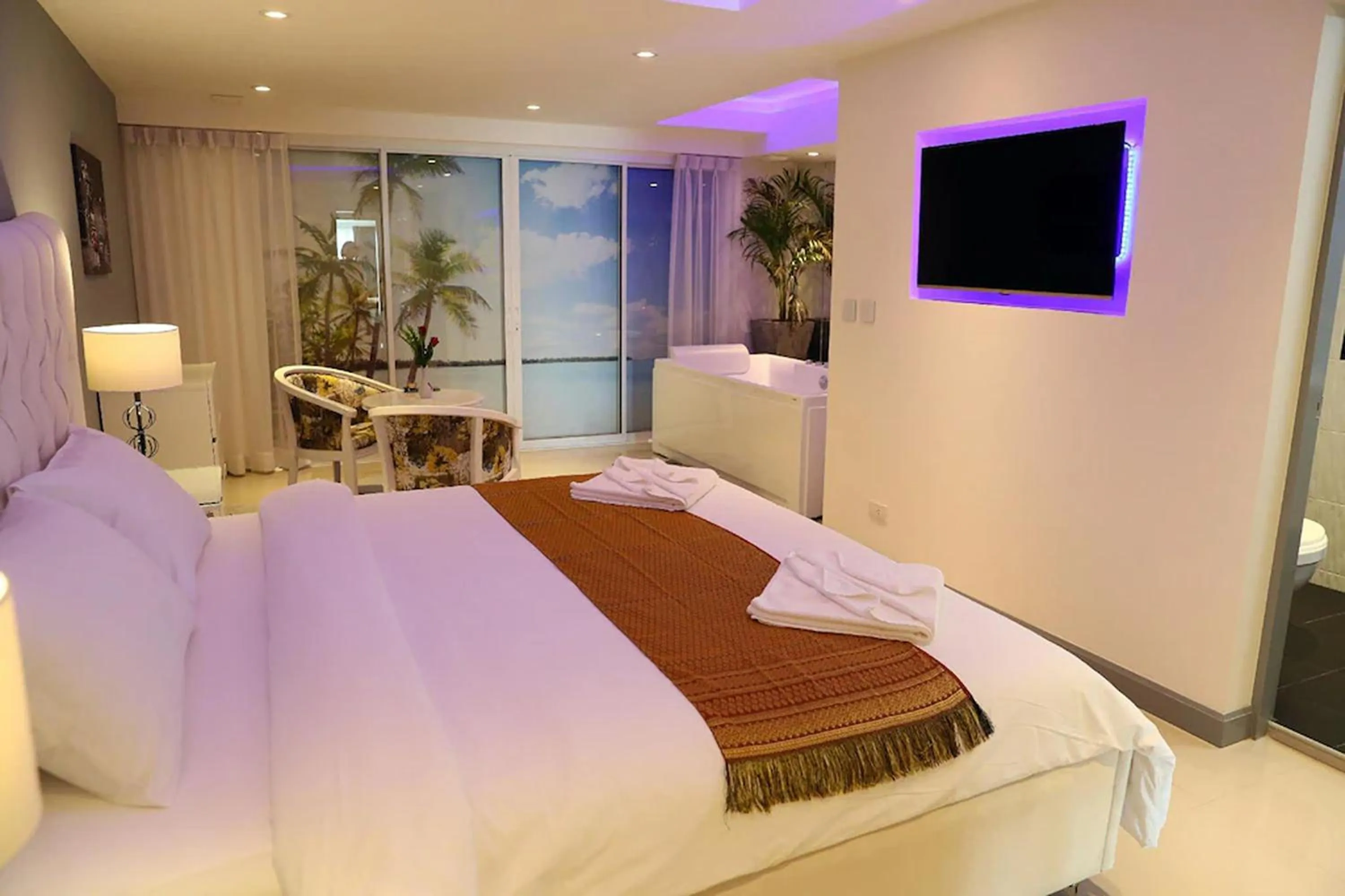 Bed in Swiss Villas Panoramic - SHA Certified