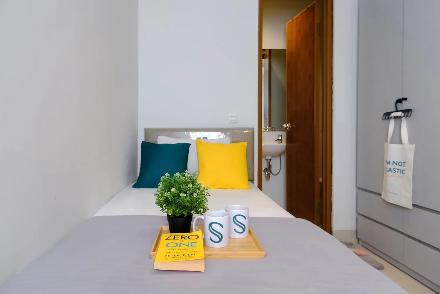 Bed in TwoSpaces Living at Zena Mozia