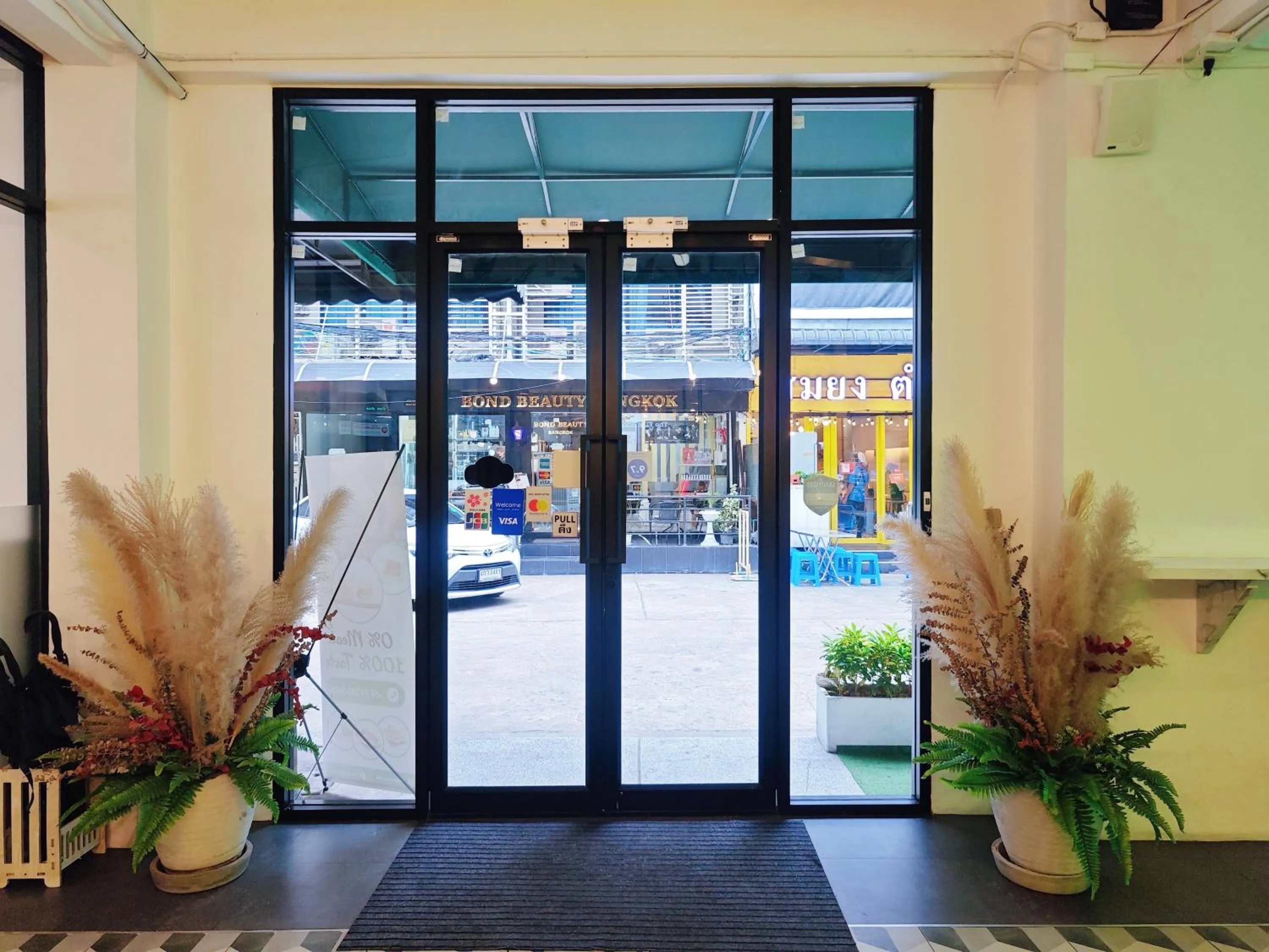 Facade/entrance in Ostay Asoke Bangkok