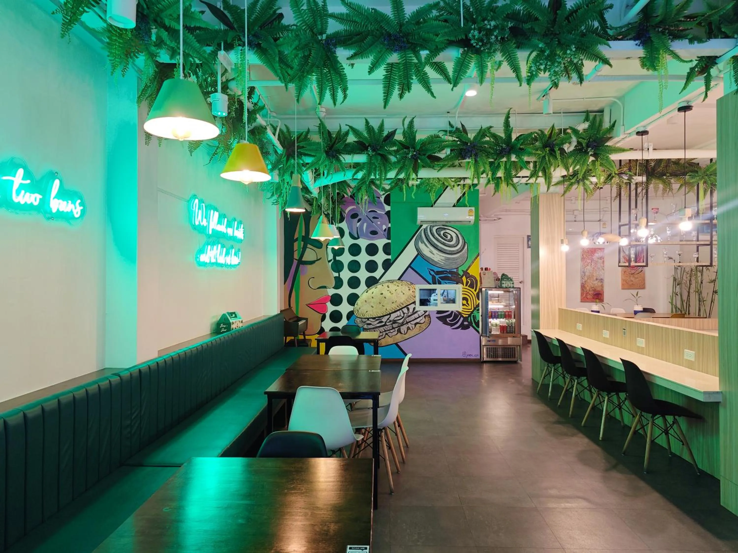 Seating area in Ostay Asoke Bangkok