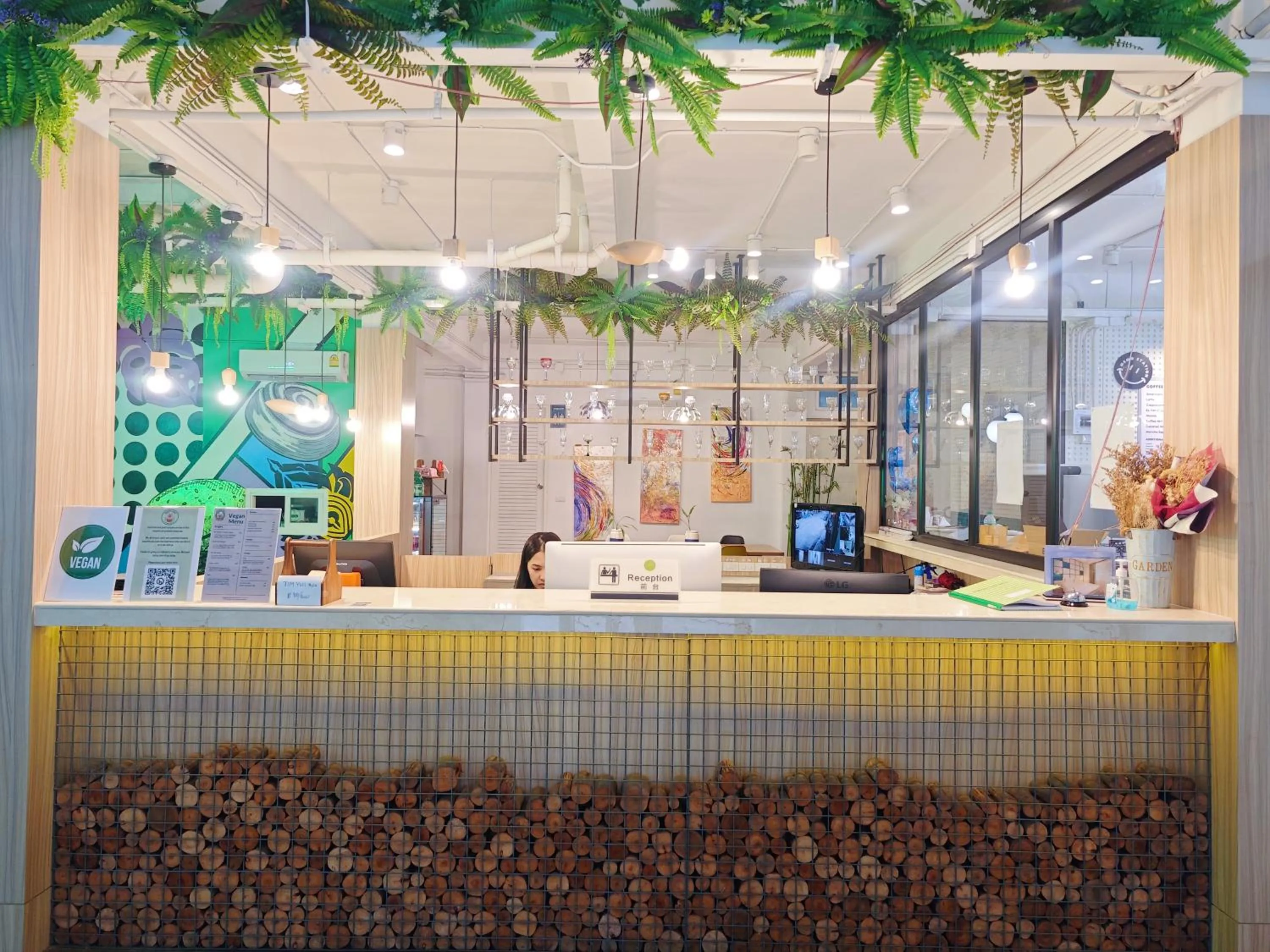 Lobby or reception in Ostay Asoke Bangkok