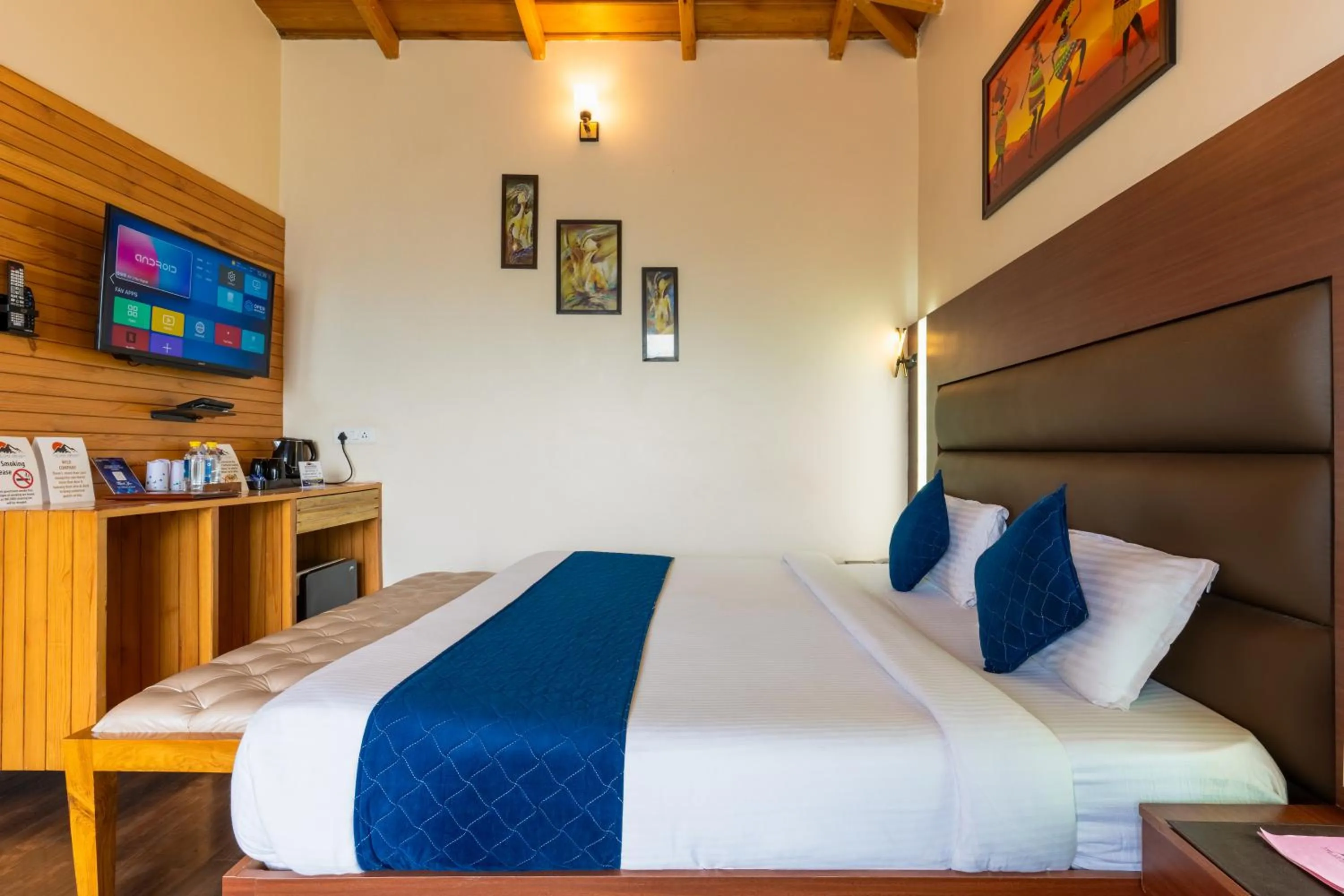 Bed in The Lake Ambience Resort