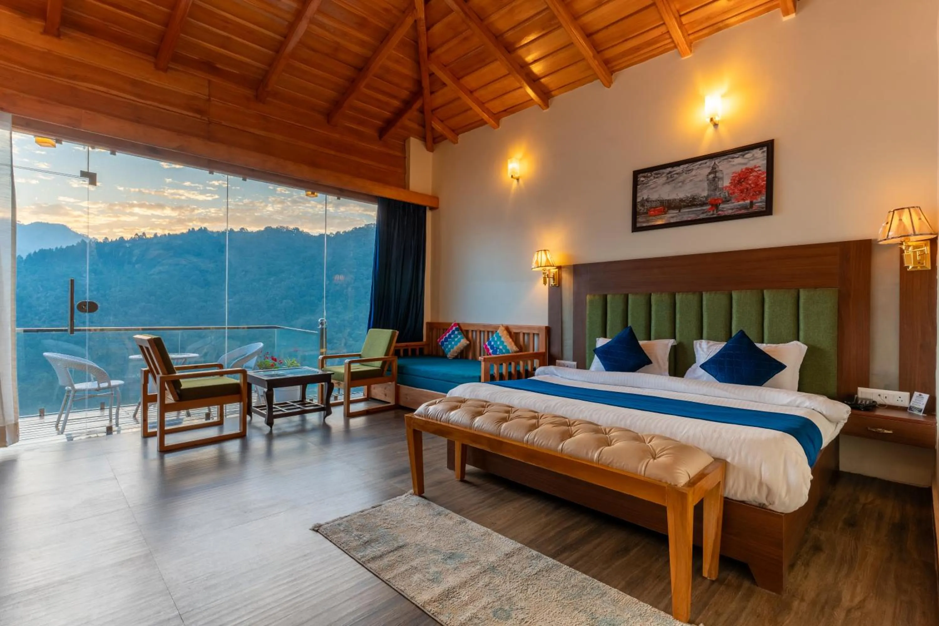 Bed in The Lake Ambience Resort