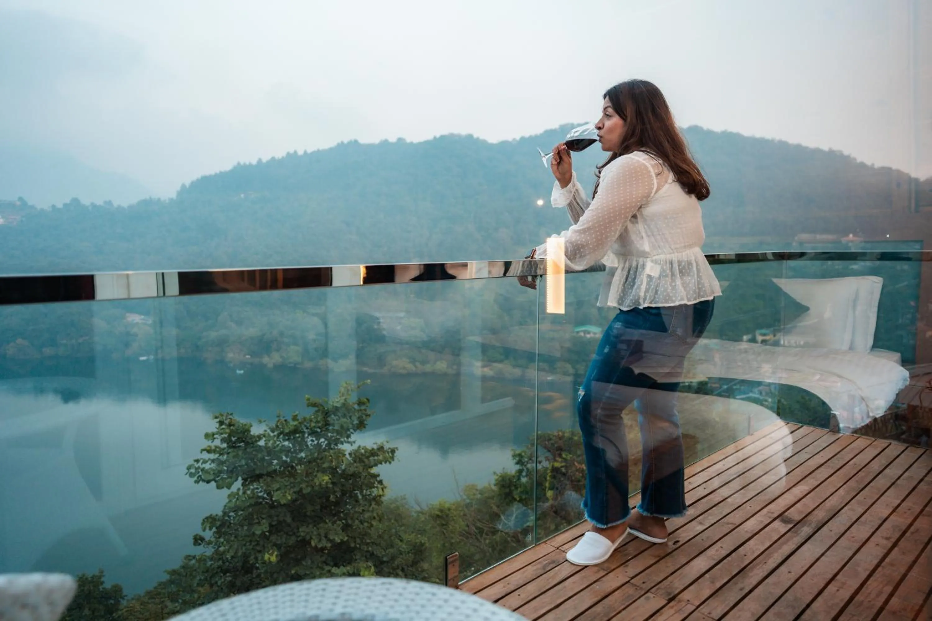 Balcony/Terrace in The Lake Ambience Resort