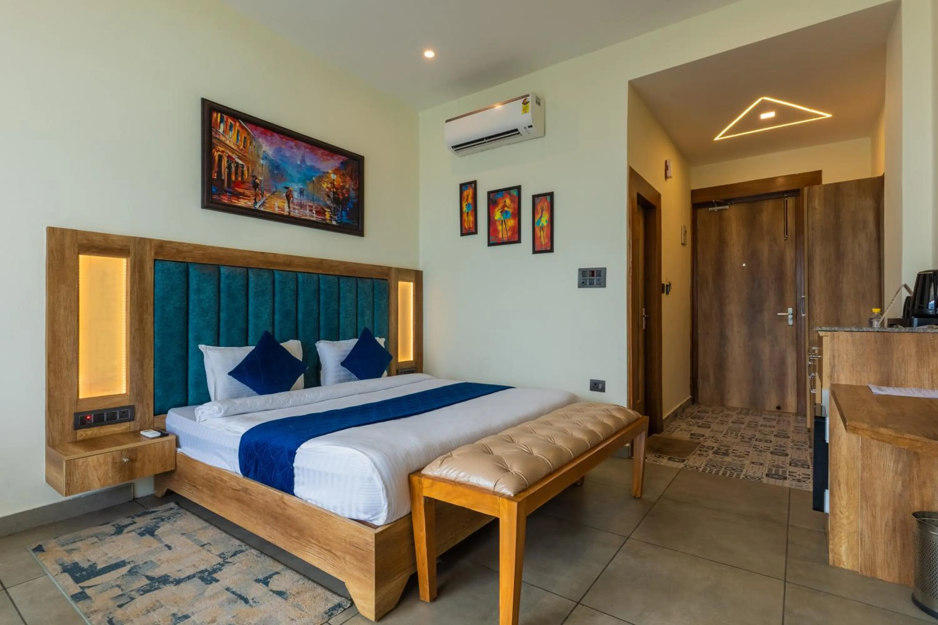 Bed in The Lake Ambience Resort