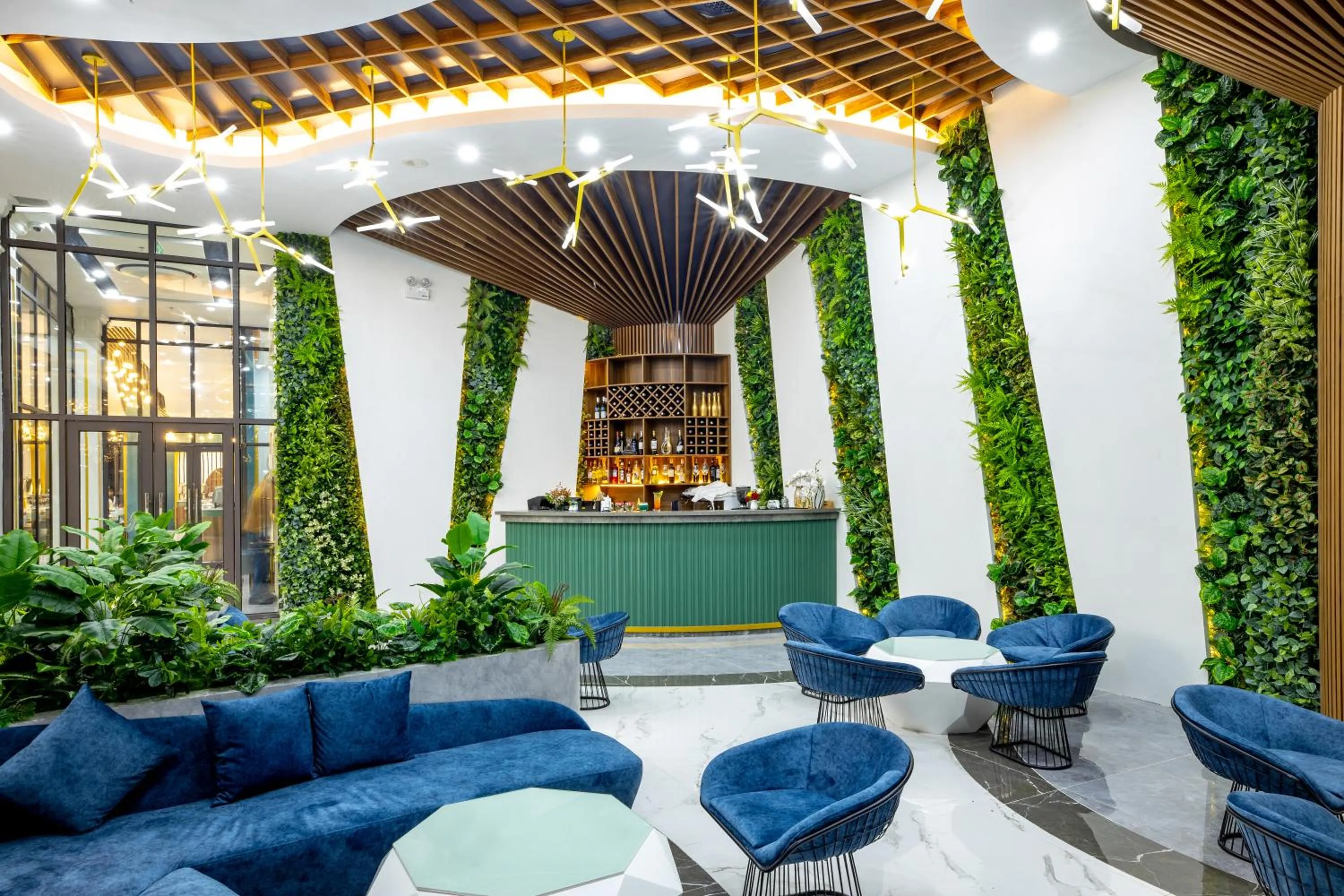 Lounge or bar in Glenda Tower Moc Chau Hotel