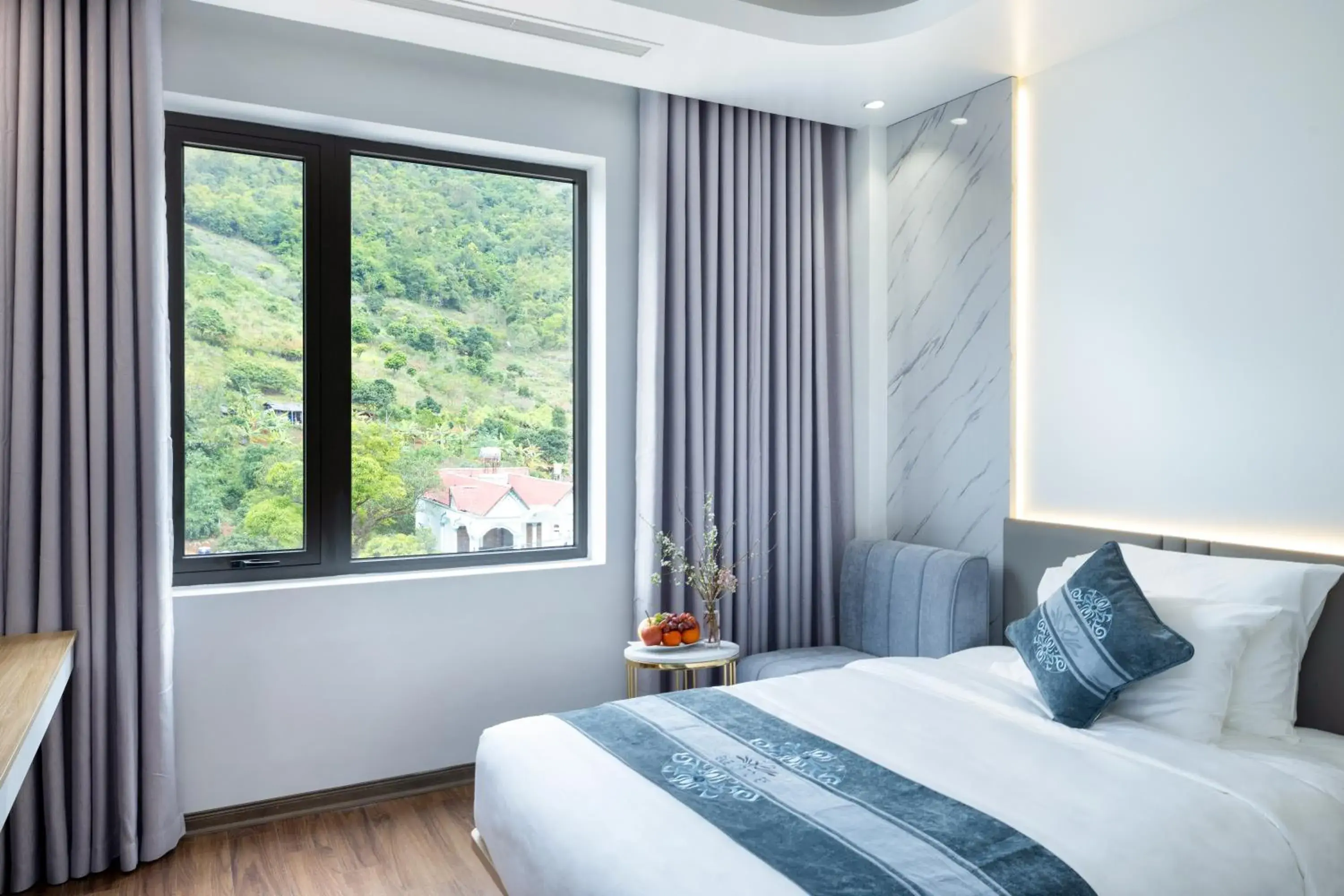 Bed in Glenda Tower Moc Chau Hotel Bed in Glenda Tower Moc Chau Hotel