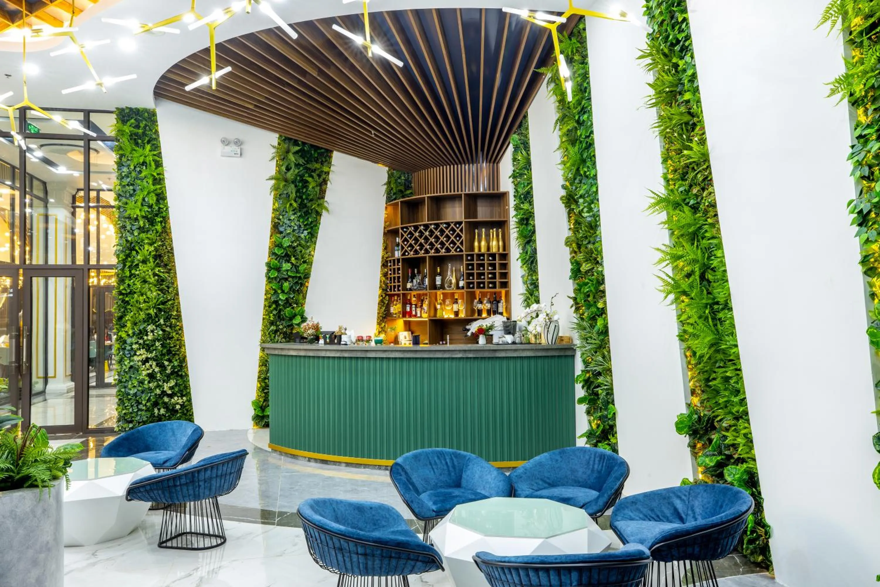 Lounge or bar in Glenda Tower Moc Chau Hotel