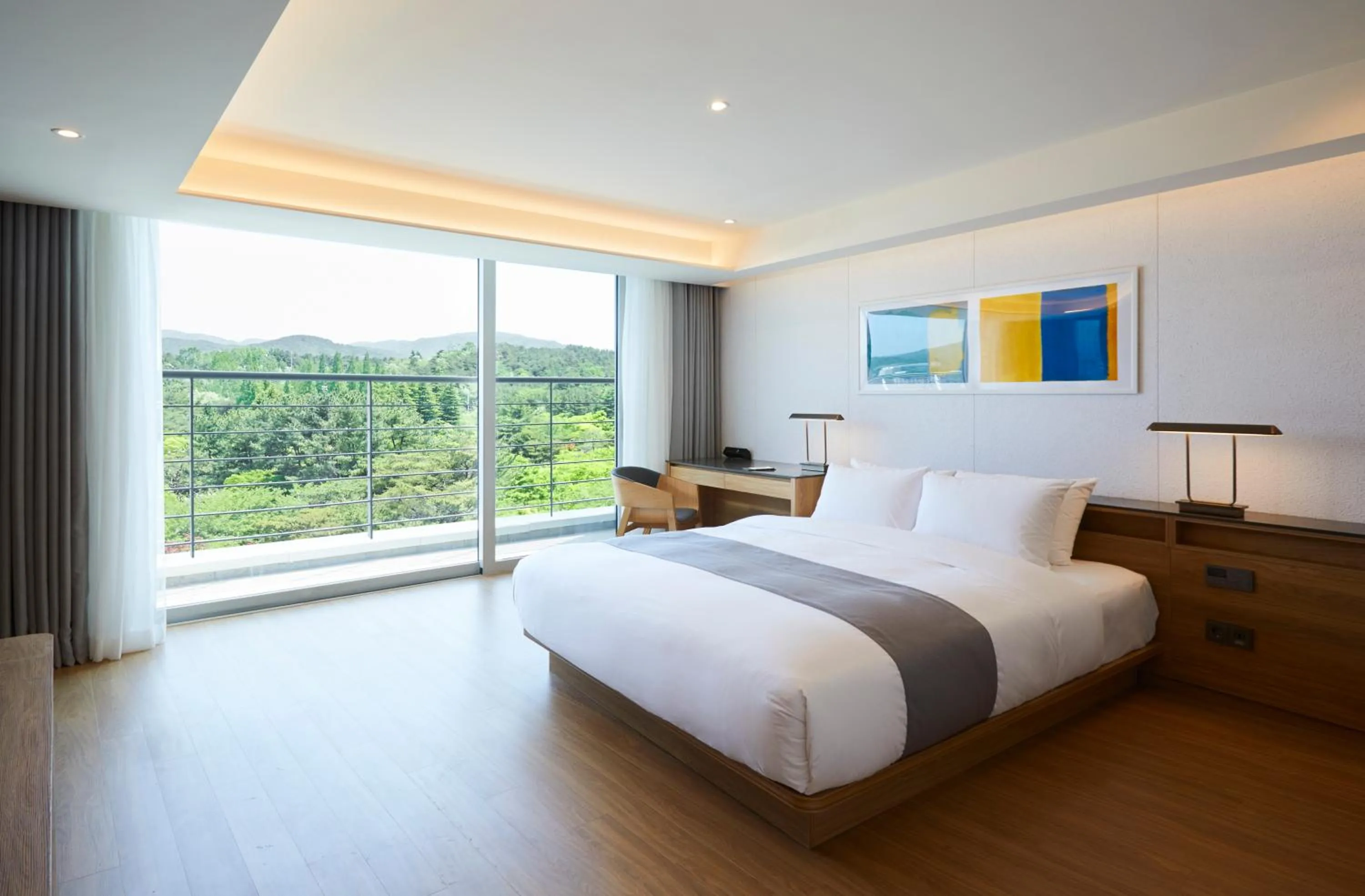 Bedroom, Bed in Lahan Select Gyeongju