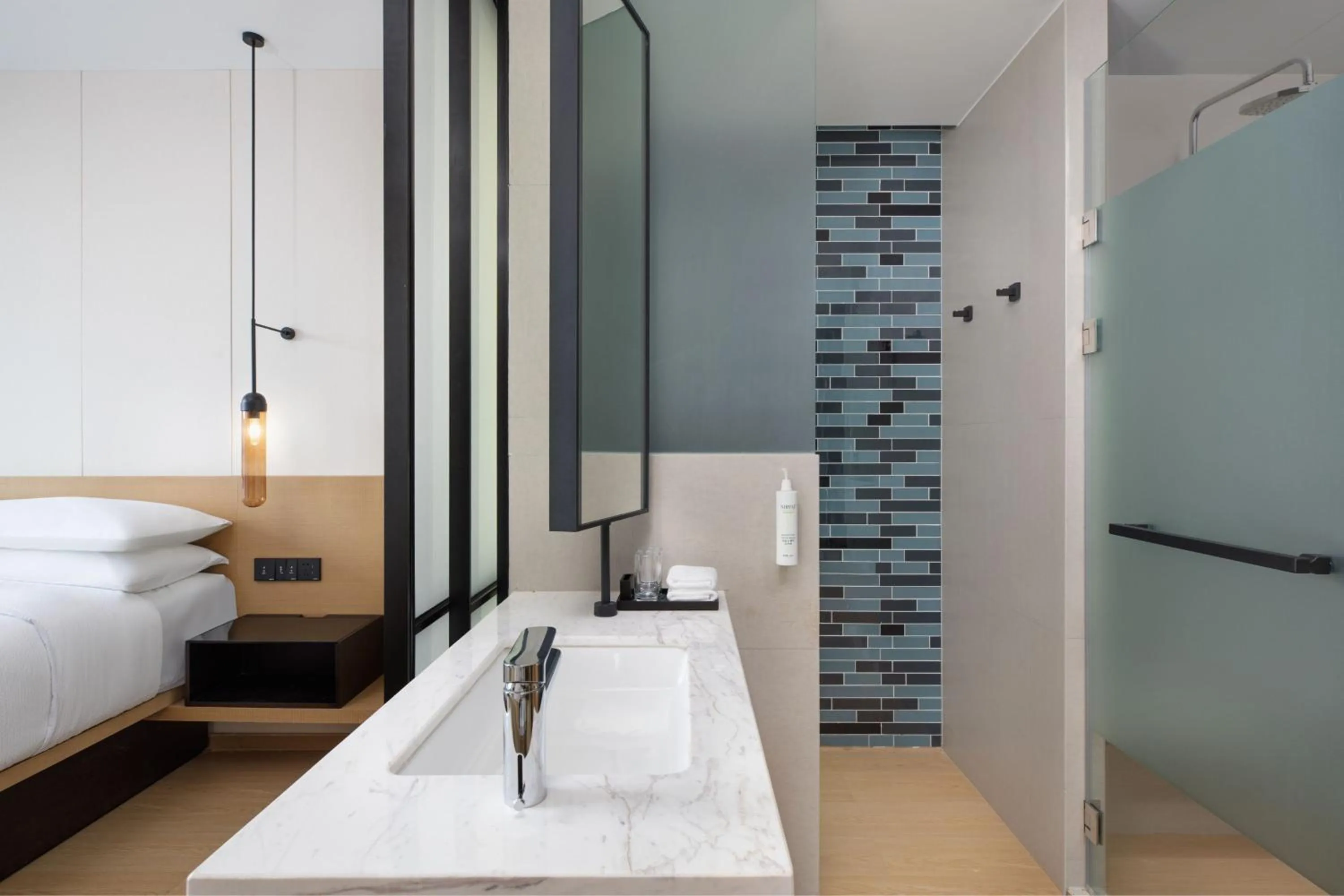 Bathroom, Bed in Fairfield by Marriott Liaocheng Dongchangfu