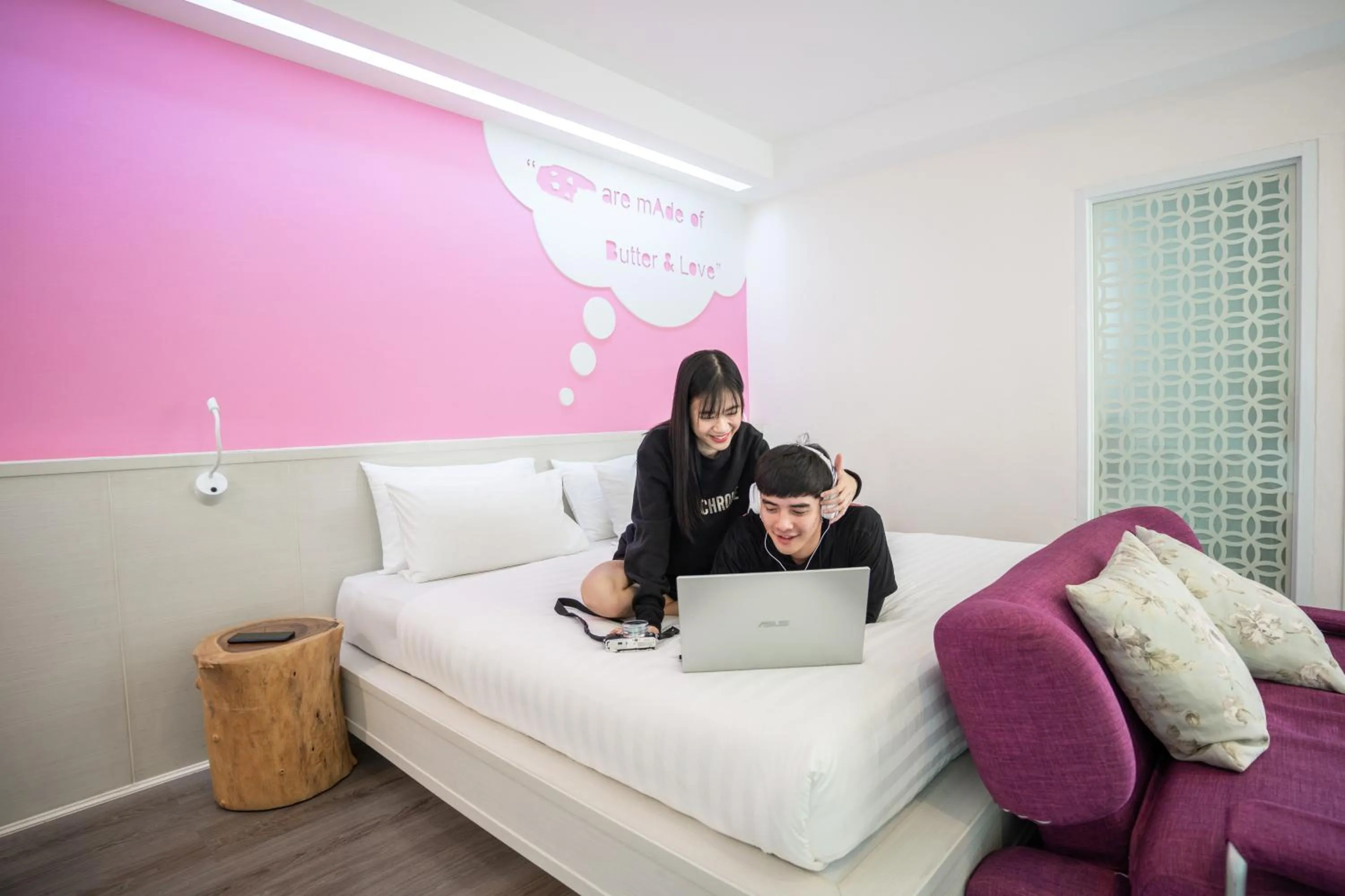 Bedroom, Bed in The Tint At Phuket Town - SHA Plus