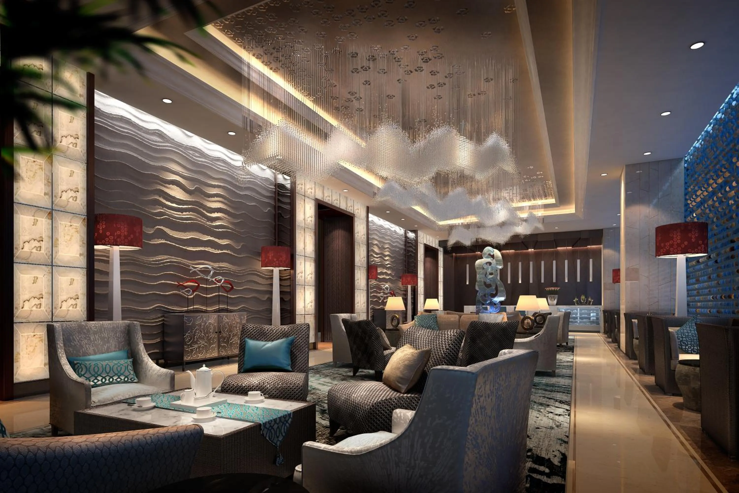 Lobby or reception in Yangzhong Firth Jinling Grand Hotel
