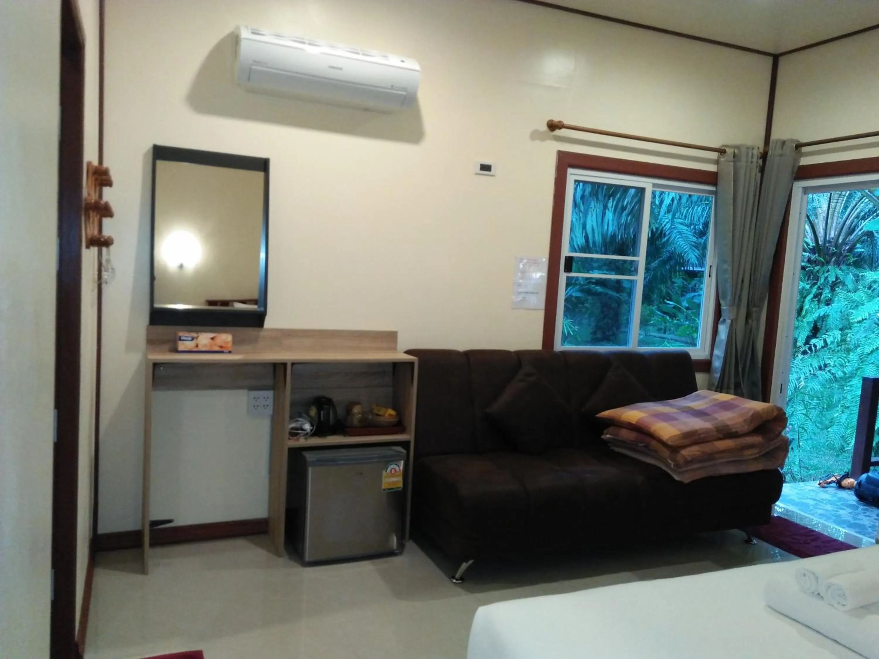 Bedroom in Khao Sok Palm Garden Resort