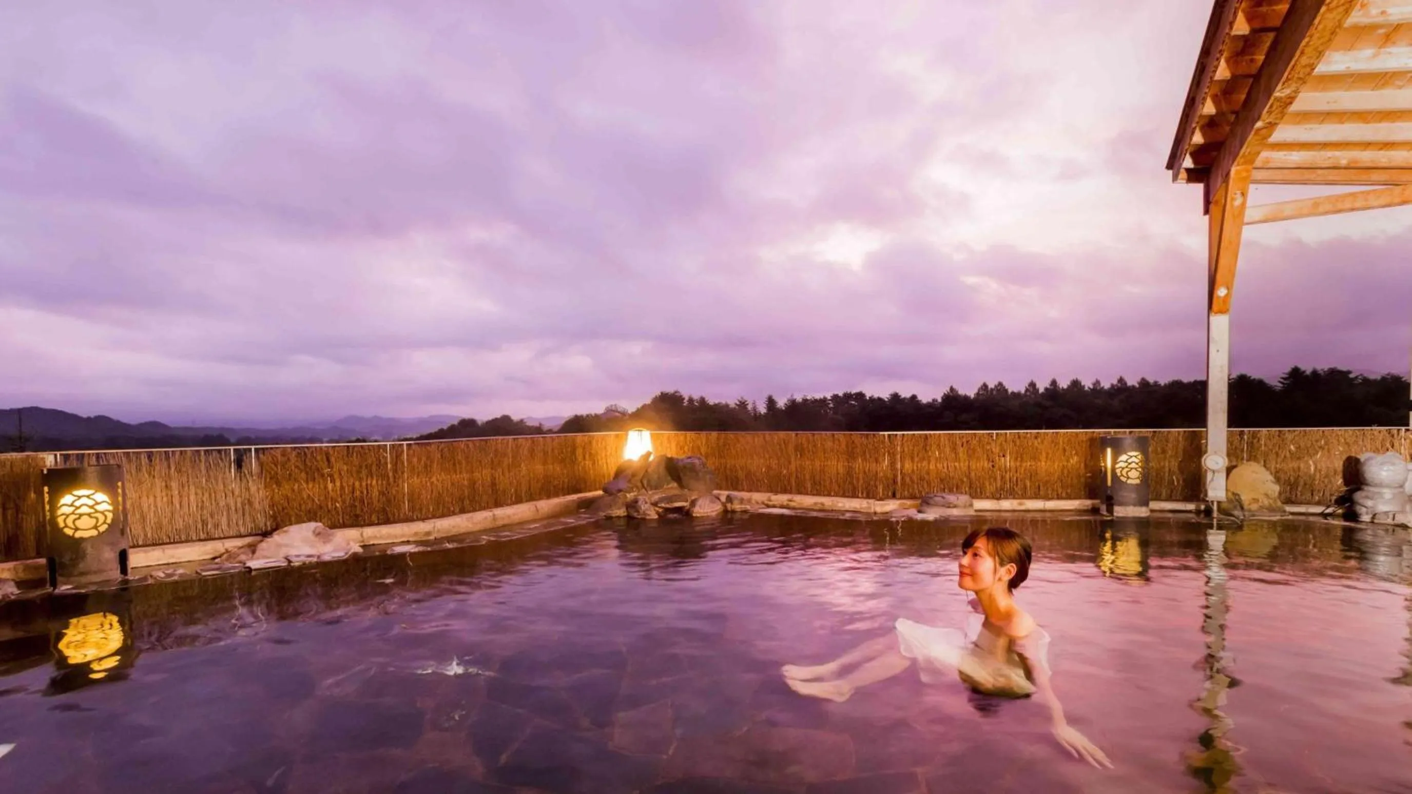 Open Air Bath in Hotel Morinokaze Oshuku