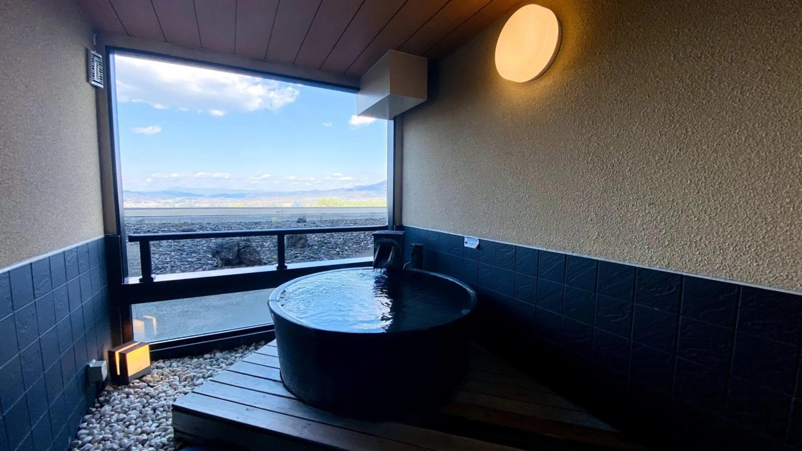 Open Air Bath in Hotel Morinokaze Oshuku