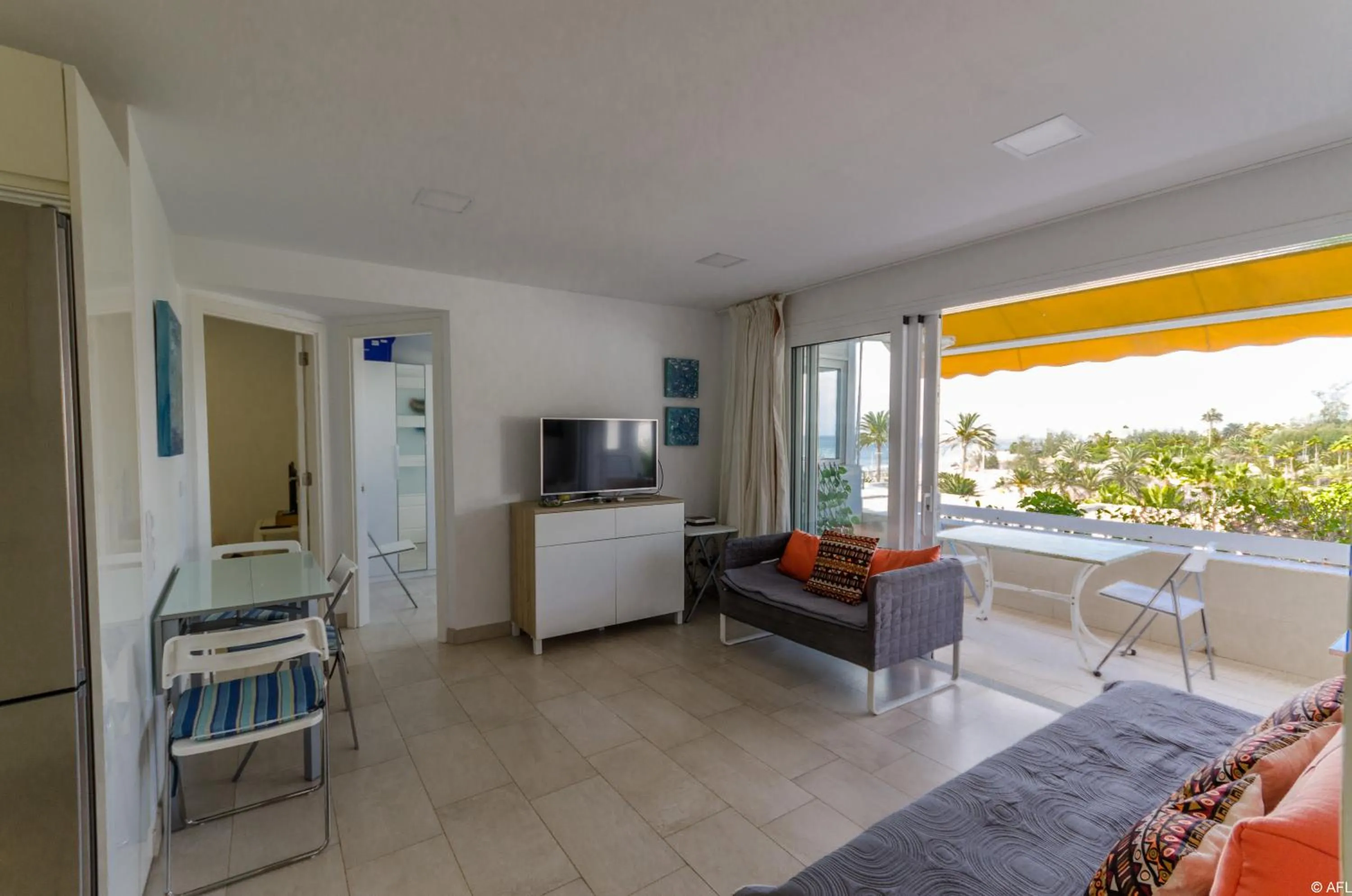 Balcony/Terrace, Bed in Holiday apartment with direct sea promenade access