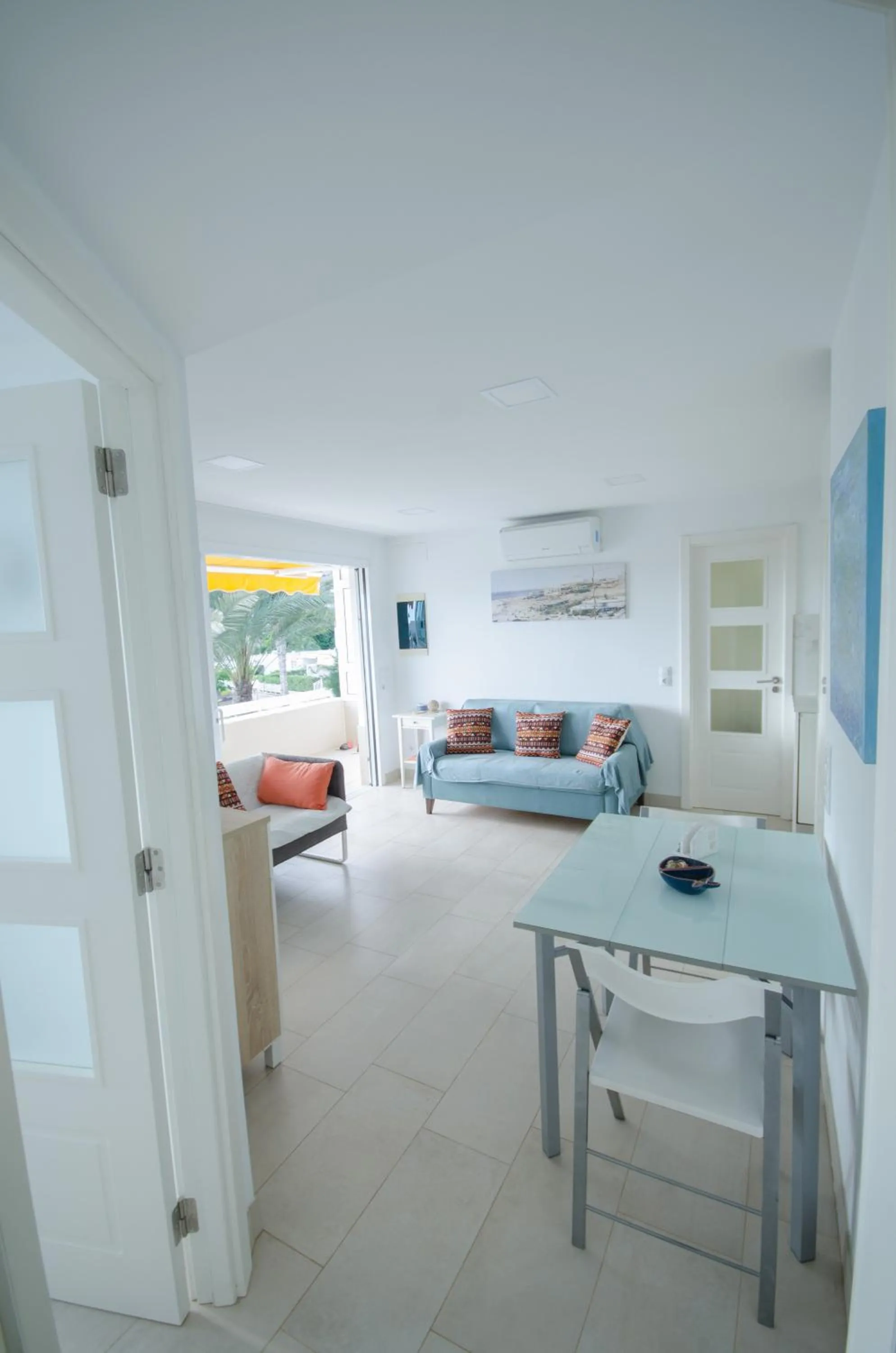 Living room in Holiday apartment with direct sea promenade access