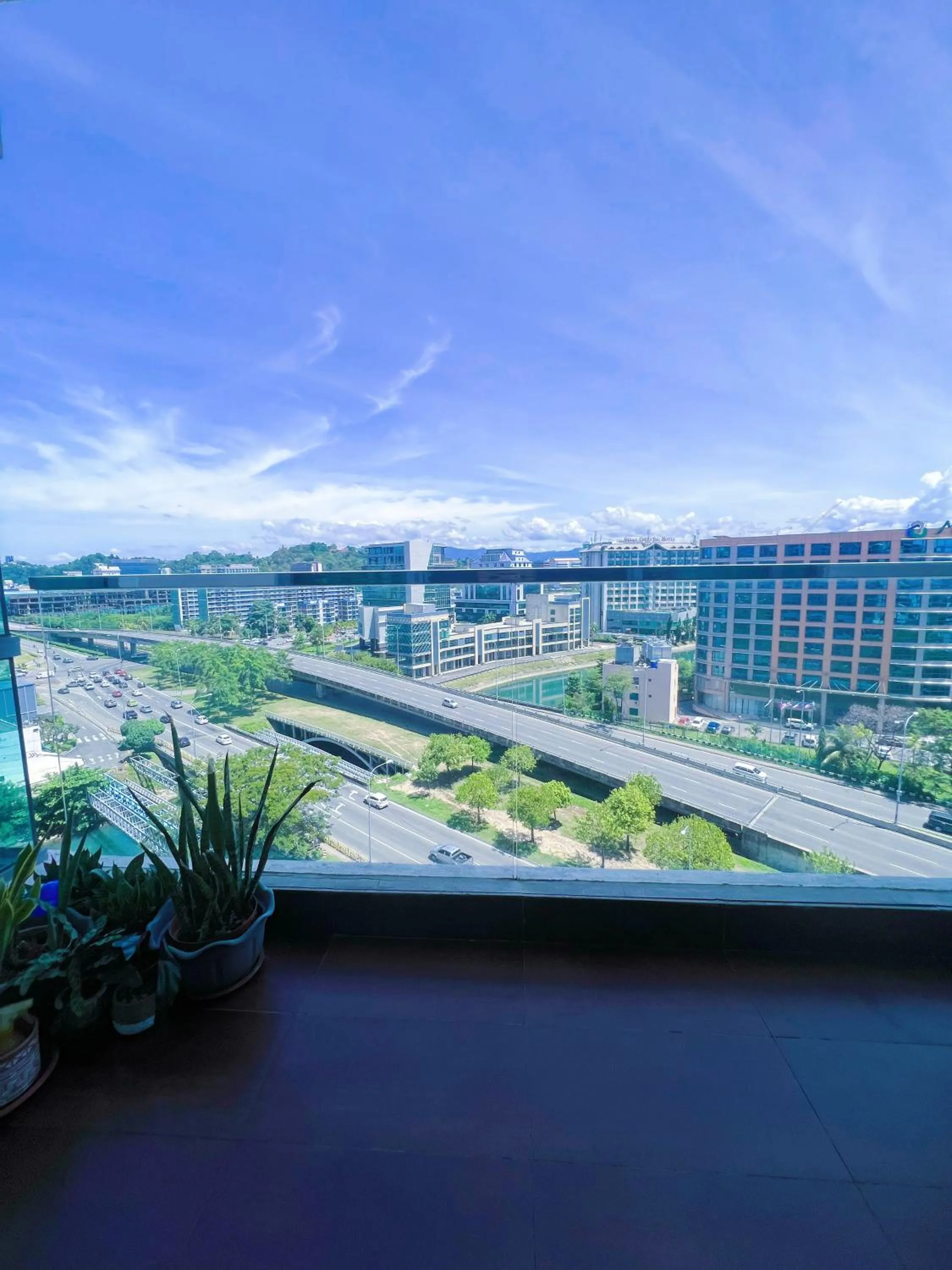 Balcony/Terrace in Haiya homestay Imago Shopping Mall 海雅民宿Imago购物 广场