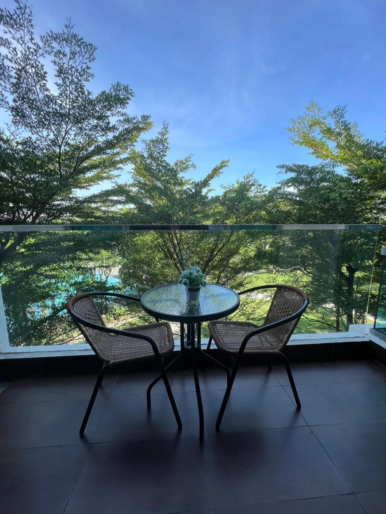 Balcony/Terrace in Haiya homestay Imago Shopping Mall 海雅民宿Imago购物 广场