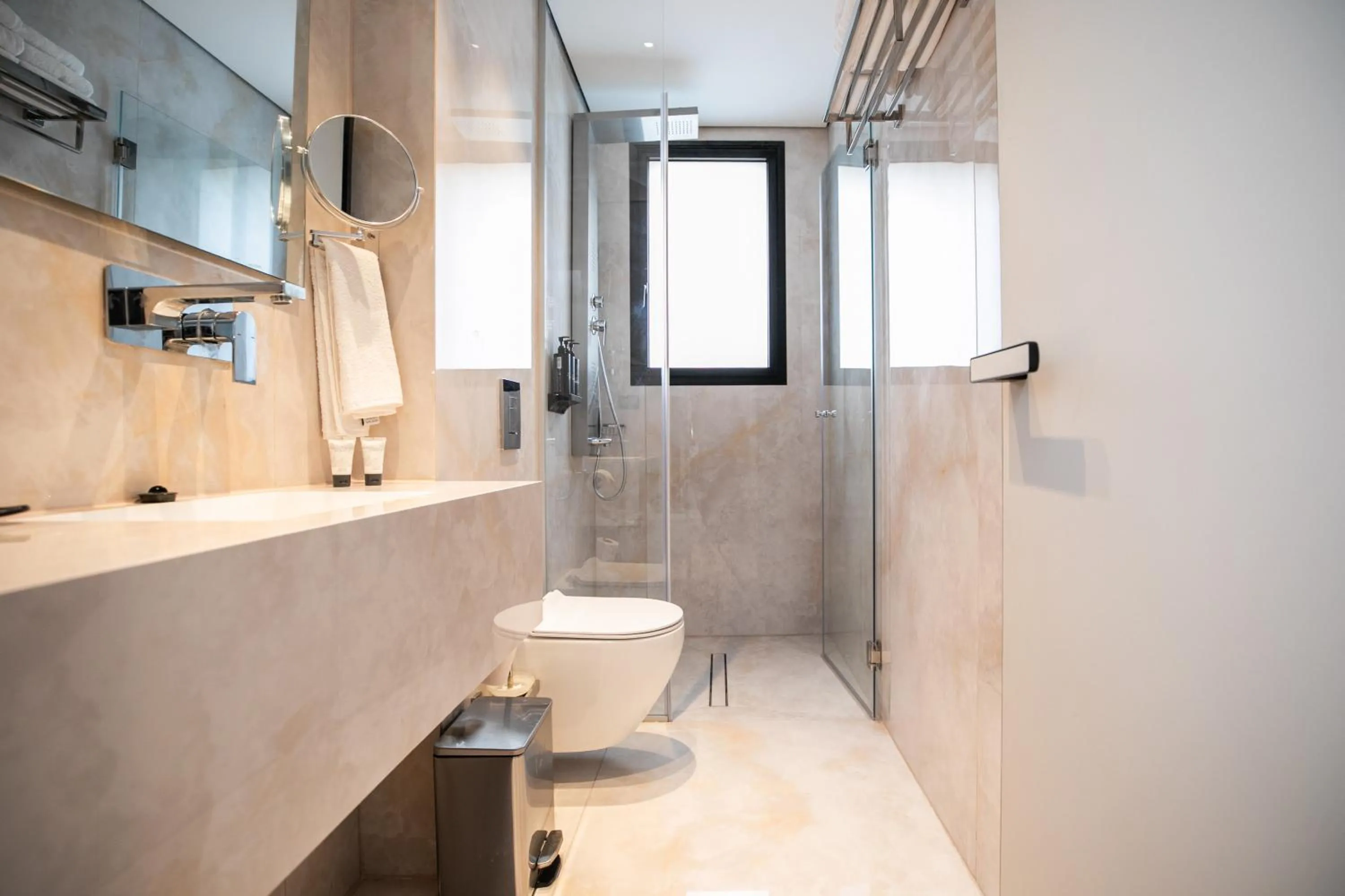 Shower in Herzl Boutique Hotel & Apartments by Domus