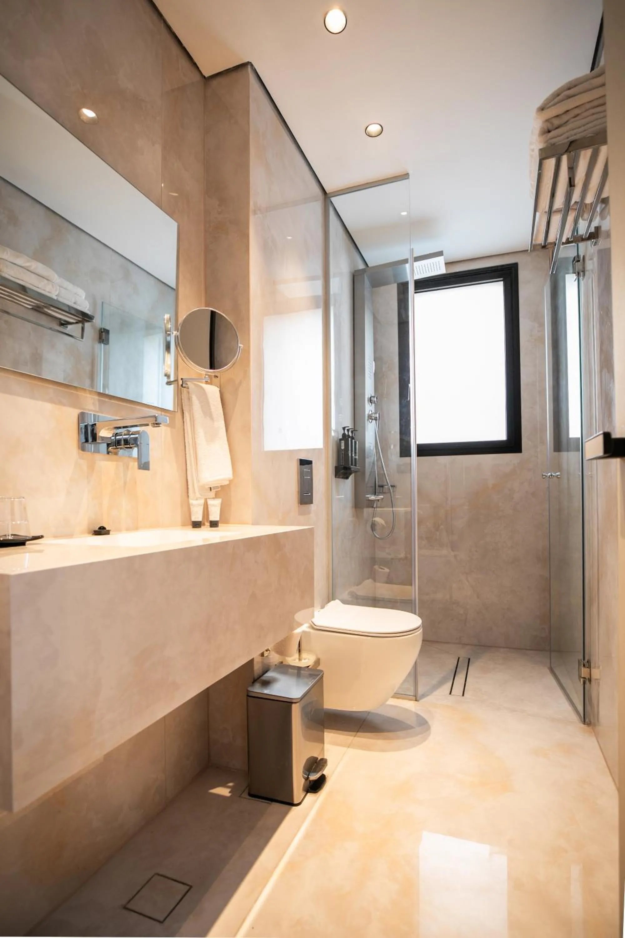 Shower in Herzl Boutique Hotel & Apartments by Domus