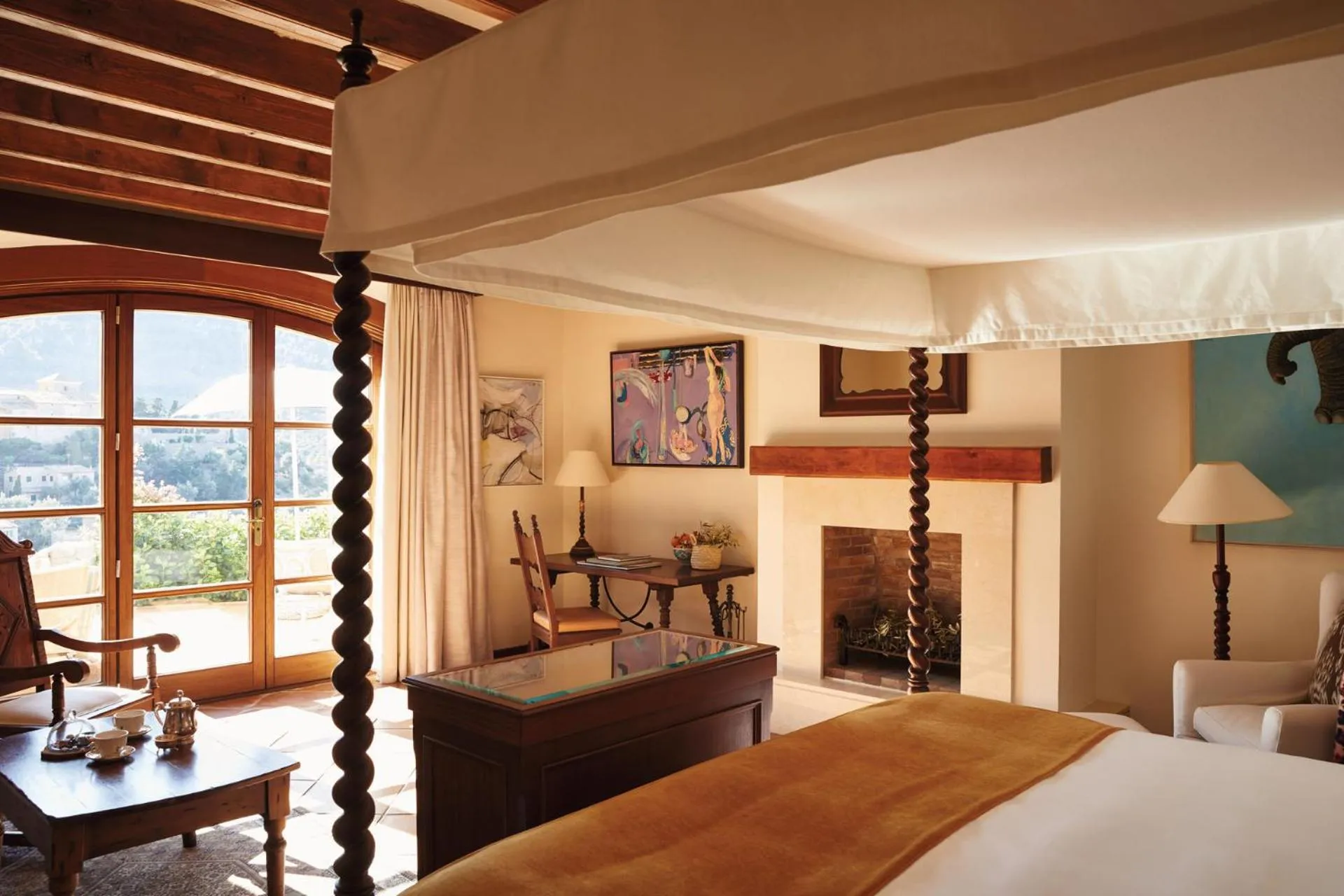Bedroom, Bed in La Residencia, A Belmond Hotel, Mallorca