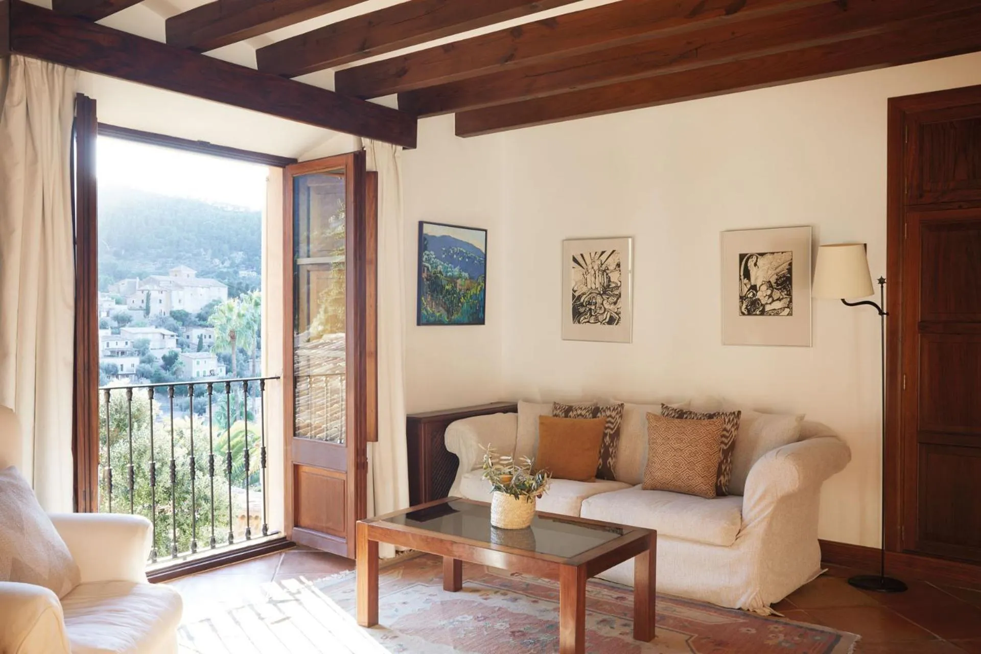 Living room in La Residencia, A Belmond Hotel, Mallorca