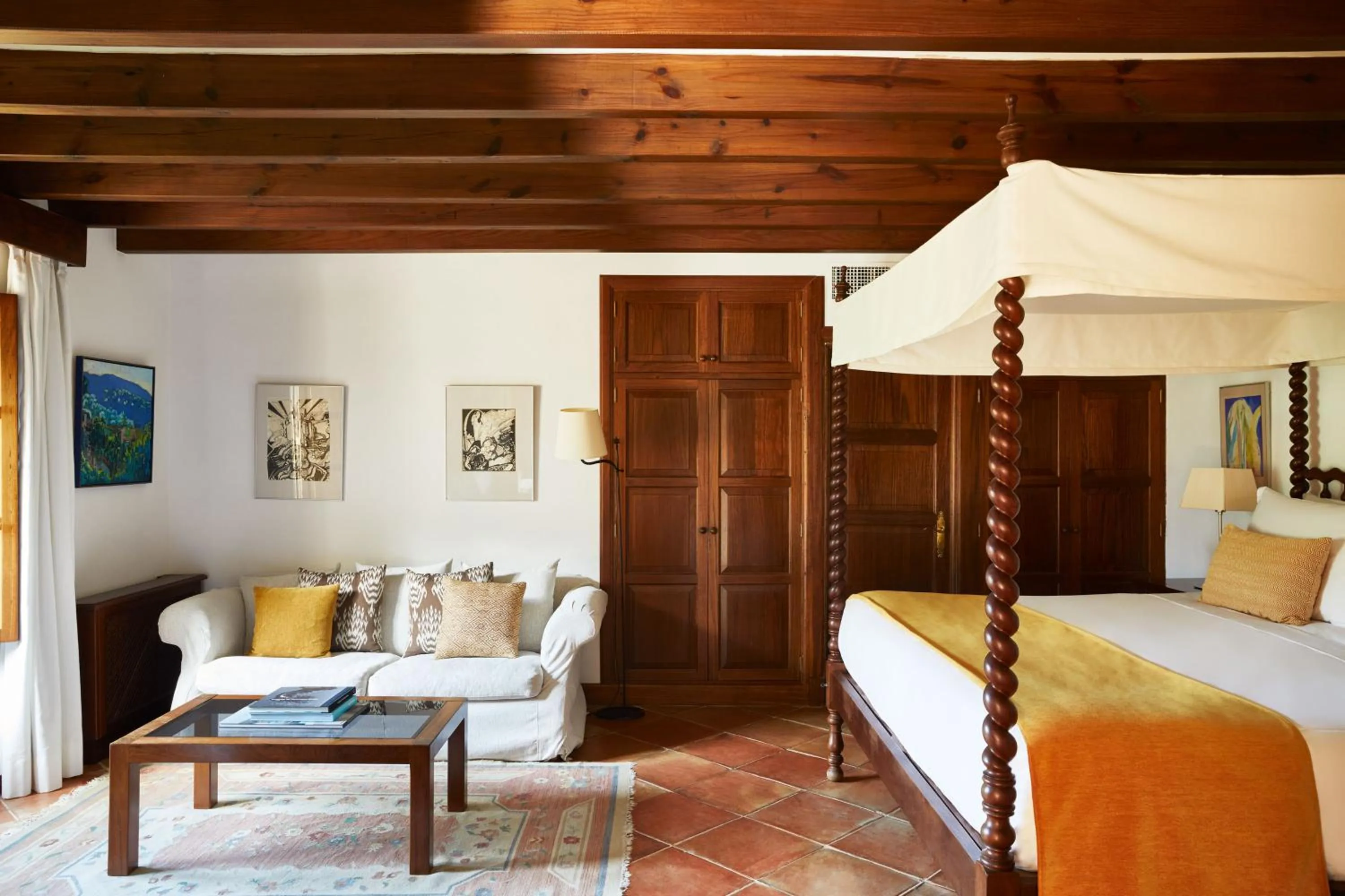 Bedroom, Bed in La Residencia, A Belmond Hotel, Mallorca