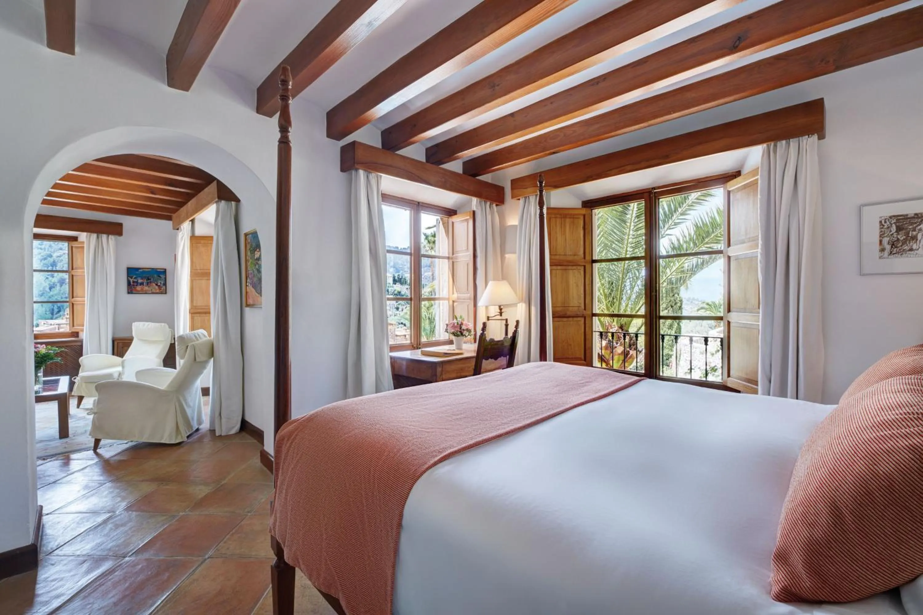 Bedroom, Bed in La Residencia, A Belmond Hotel, Mallorca