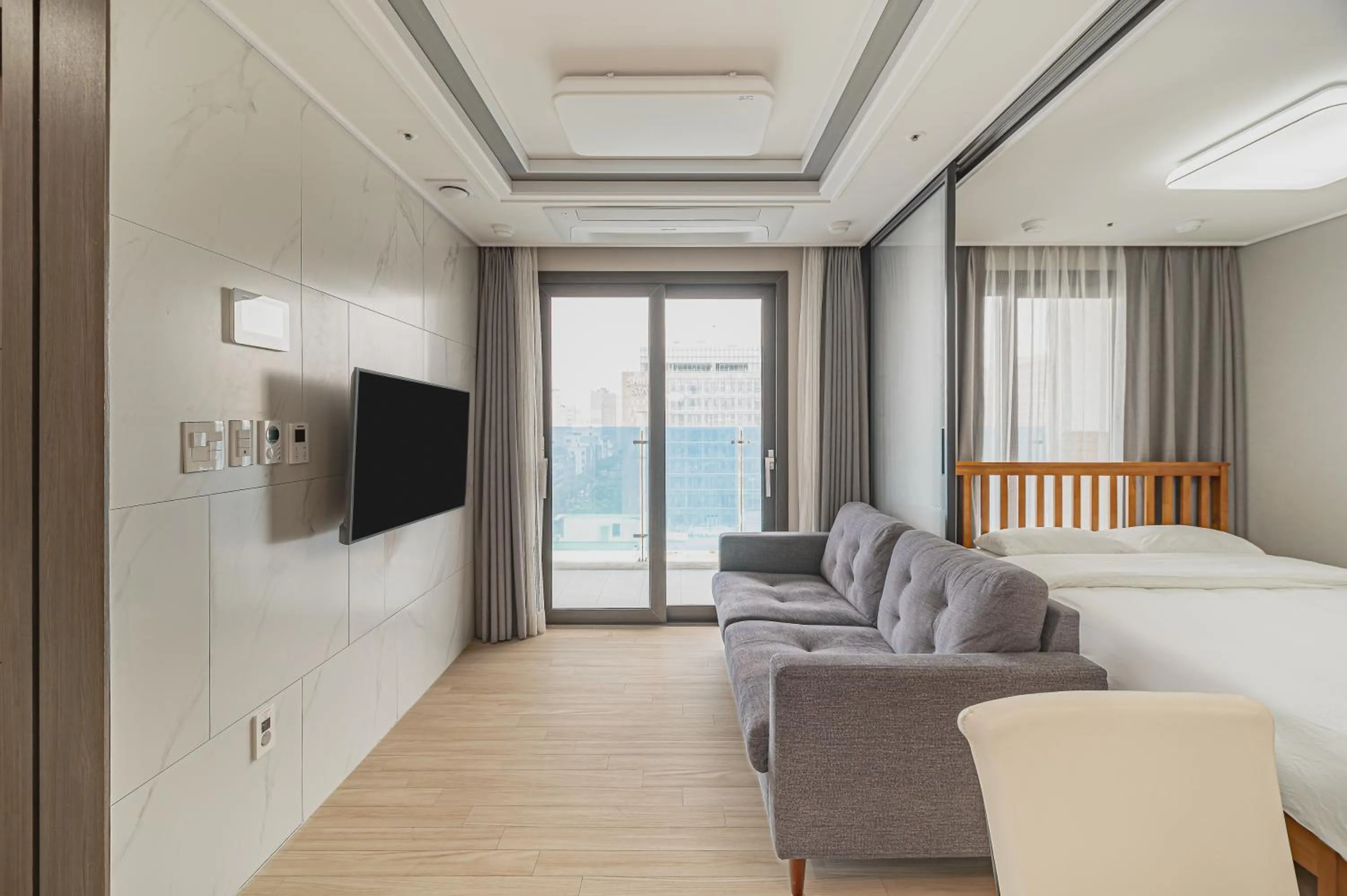 Bed in Jeju The Terrace View
