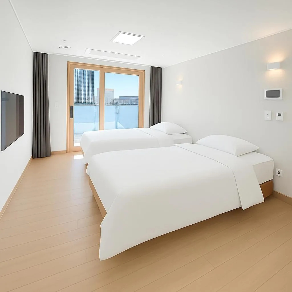 Bed in Jeju The Terrace View
