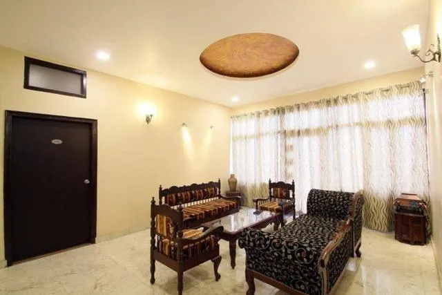 Seating area in Ganga Monastery