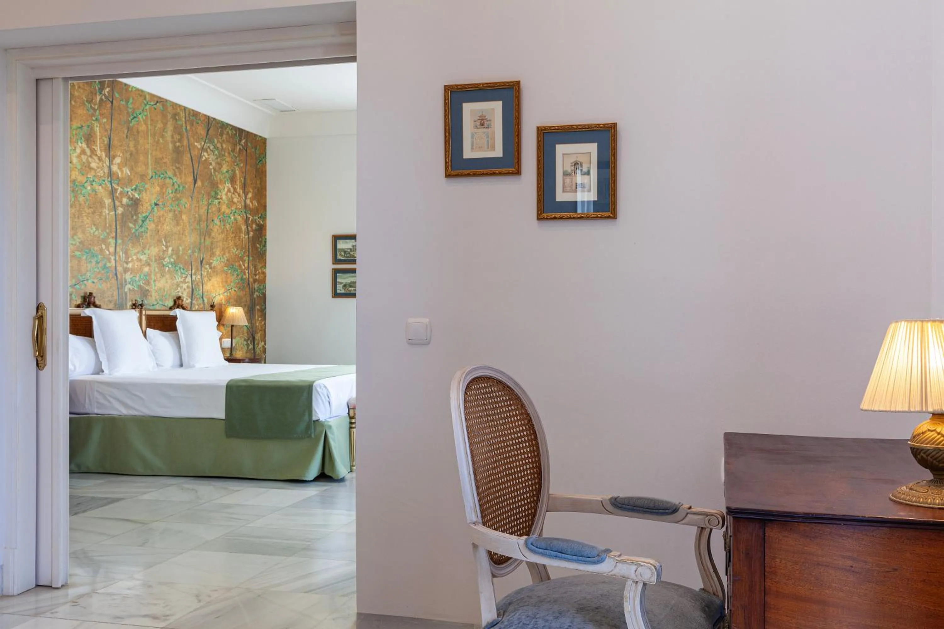 Living room, Bed in Villa Jerez