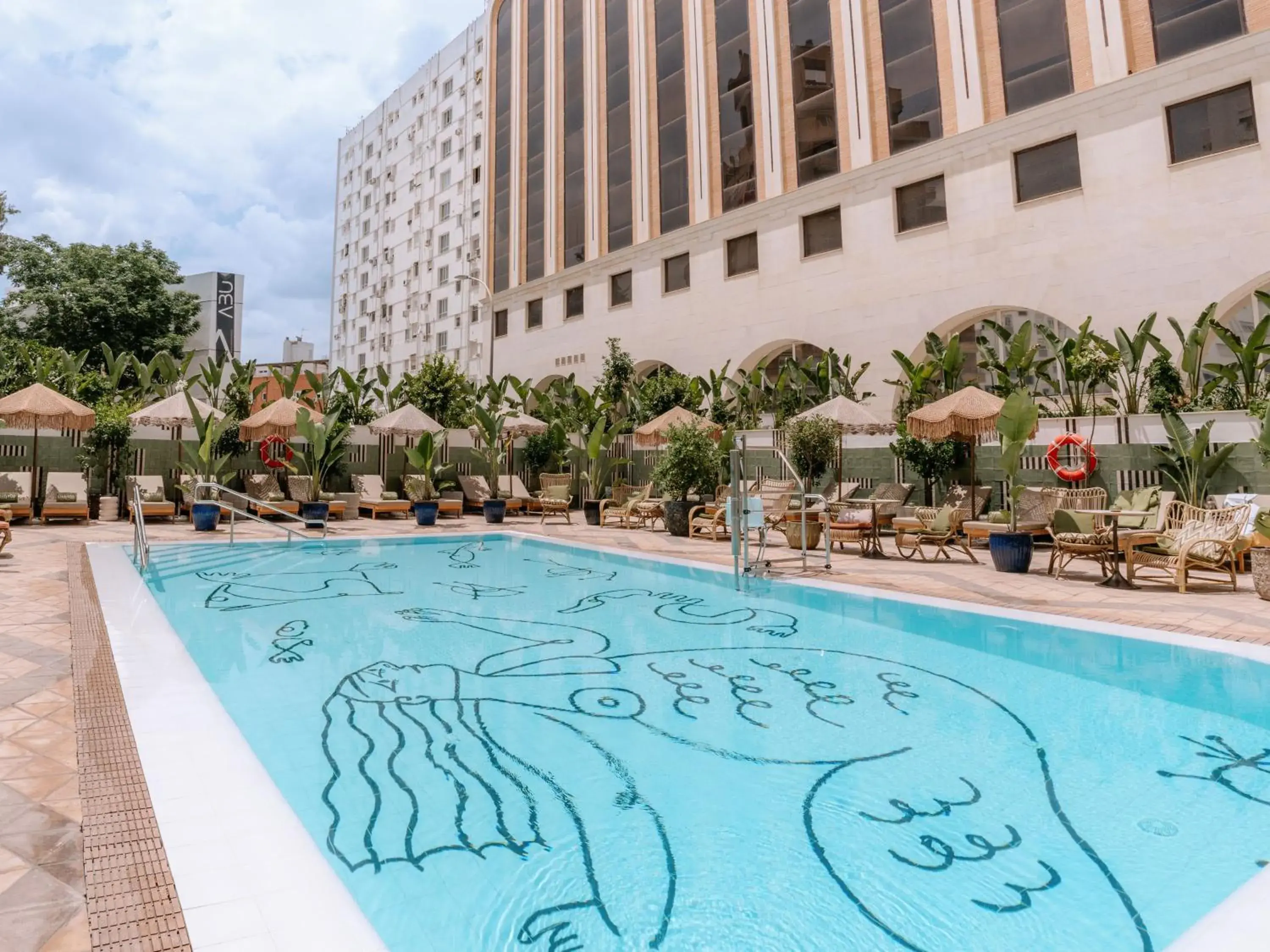 Swimming pool in Only YOU Hotel Sevilla Swimming pool in Only YOU Hotel Sevilla