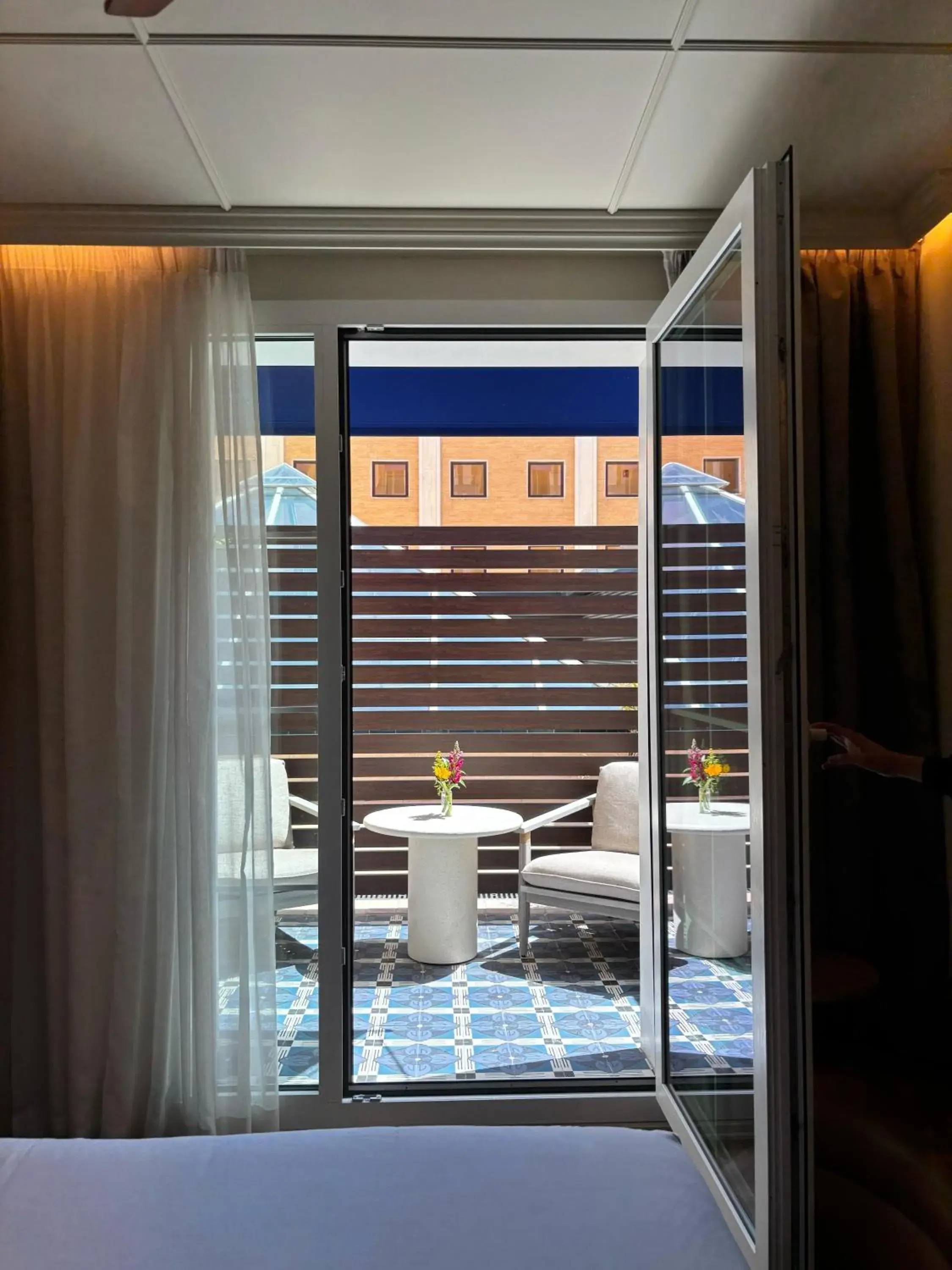 Balcony/Terrace, Bed in Only YOU Hotel Sevilla Balcony/Terrace, Bed in Only YOU Hotel Sevilla