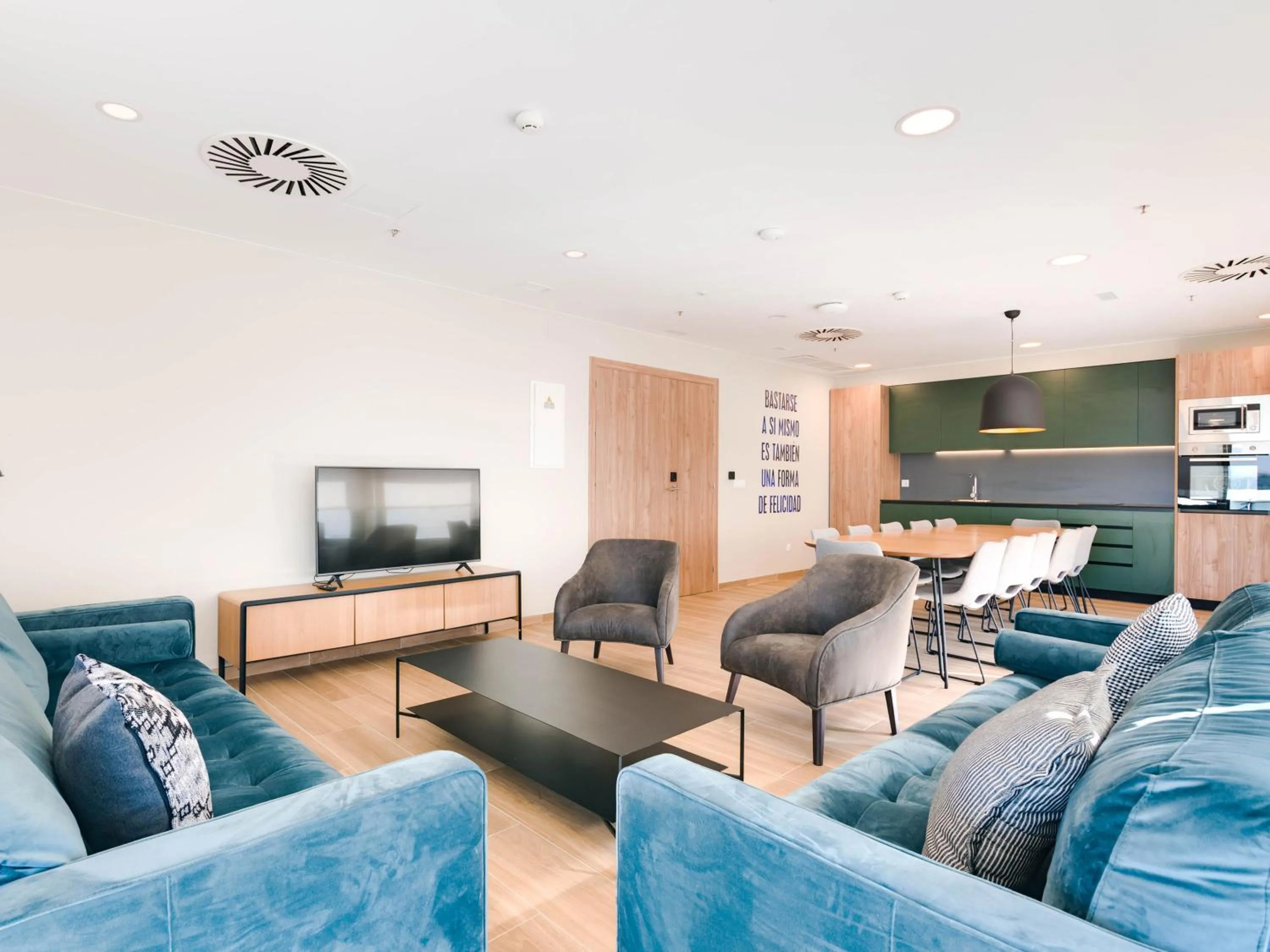 Communal lounge/ TV room in Livensa Living Studios Madrid Alcobendas