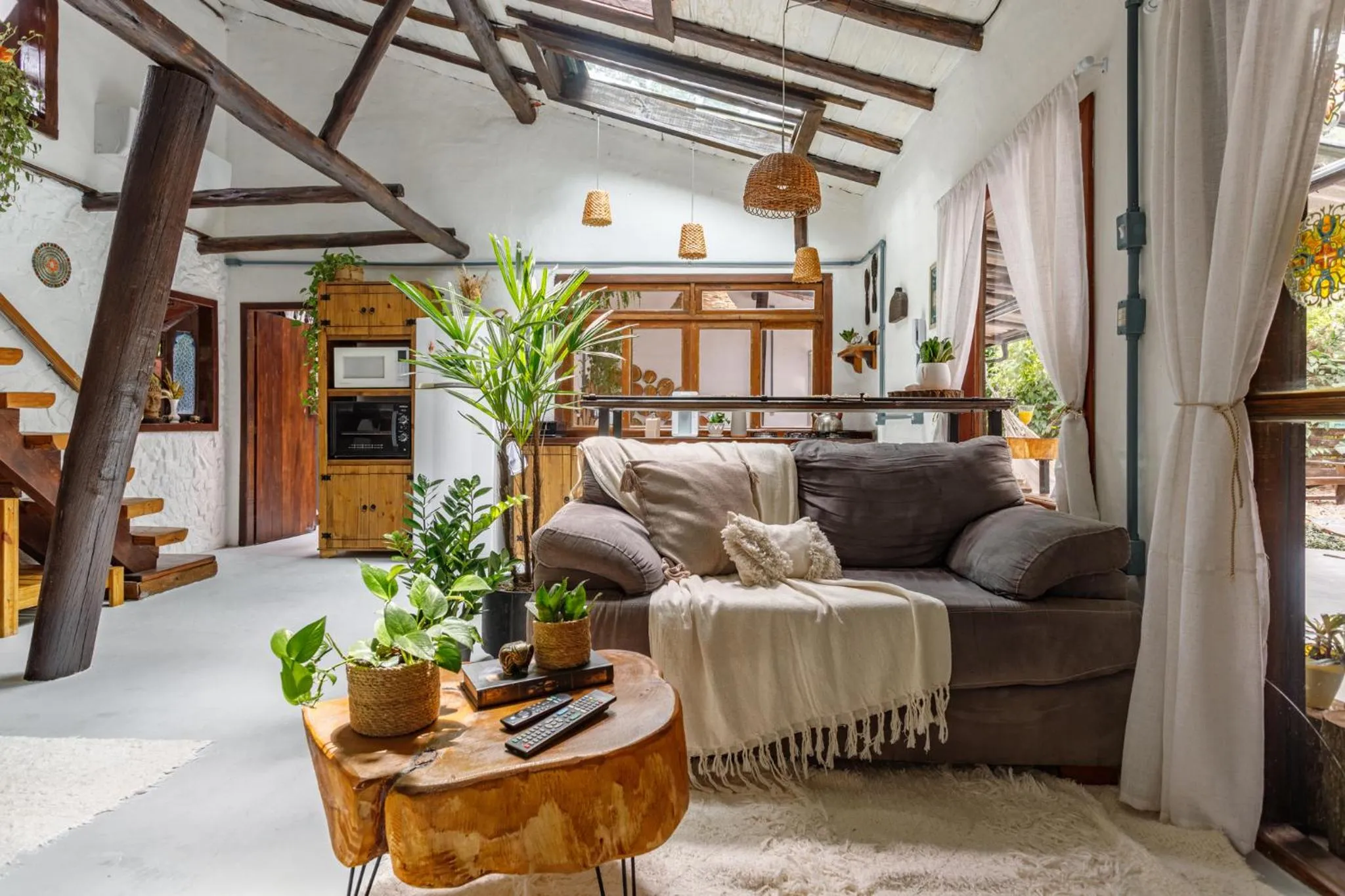 Living room in Chalés Magia do Campeche