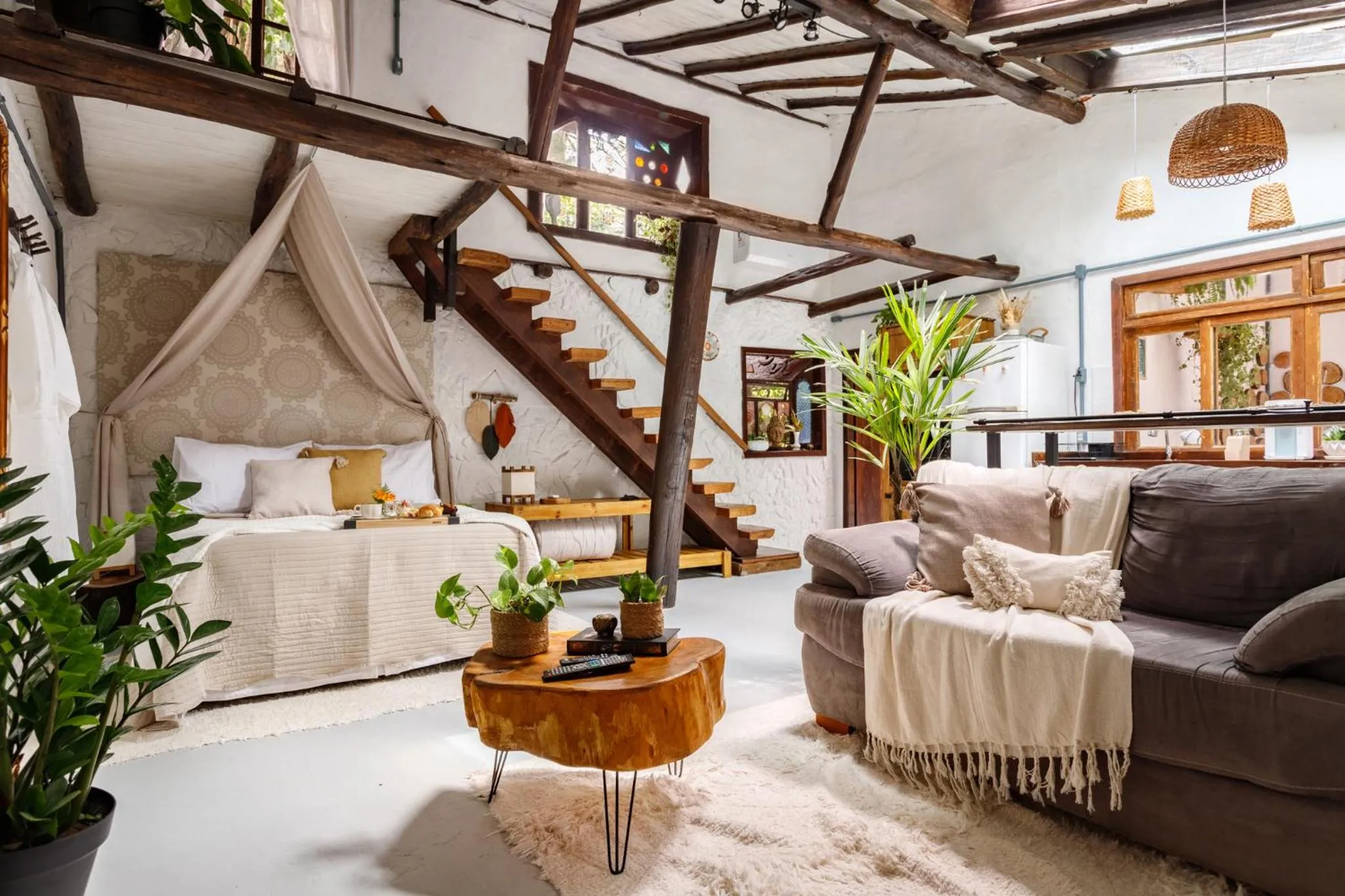 Living room in Chalés Magia do Campeche