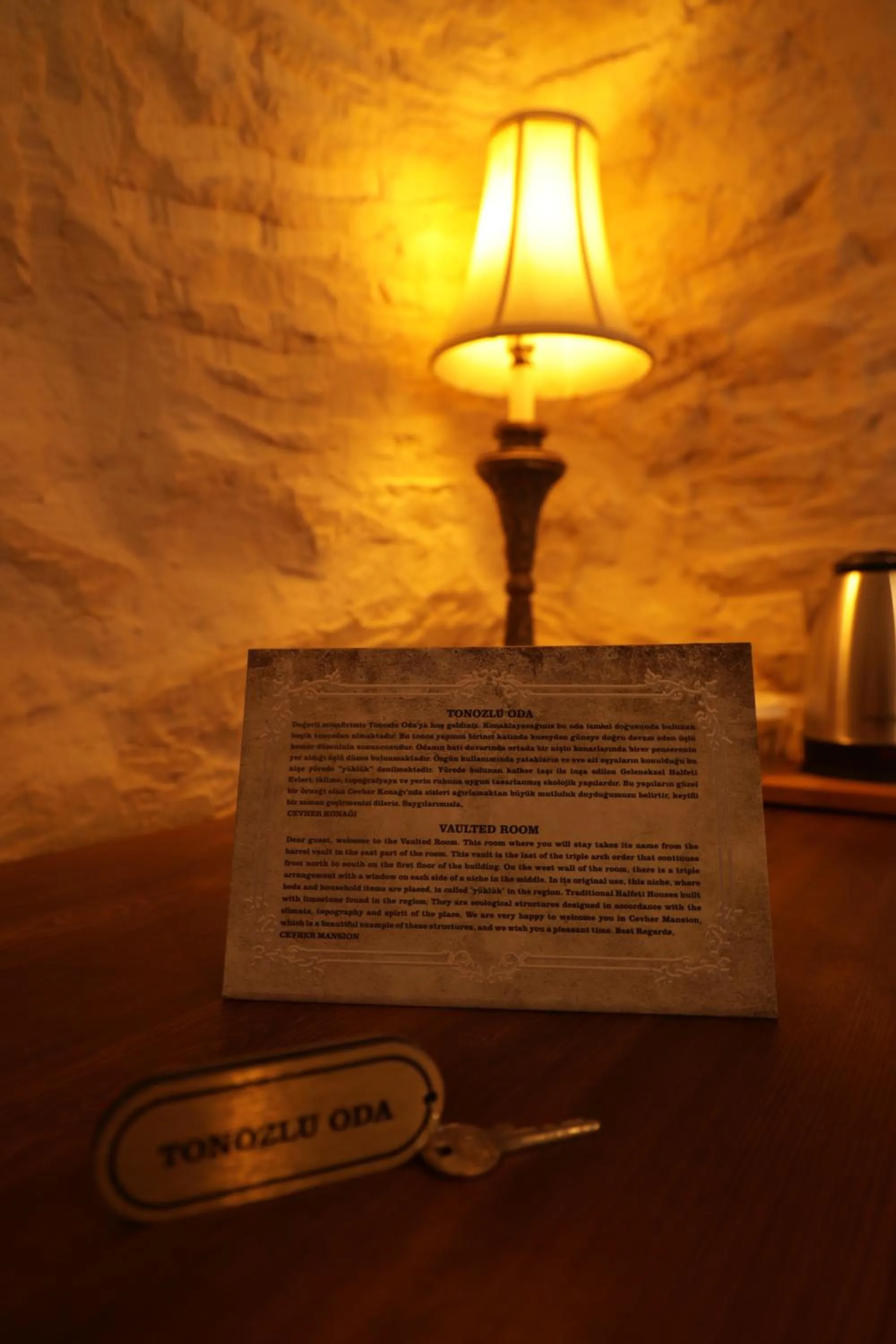 Text overlay in CEVHER KONAĞI