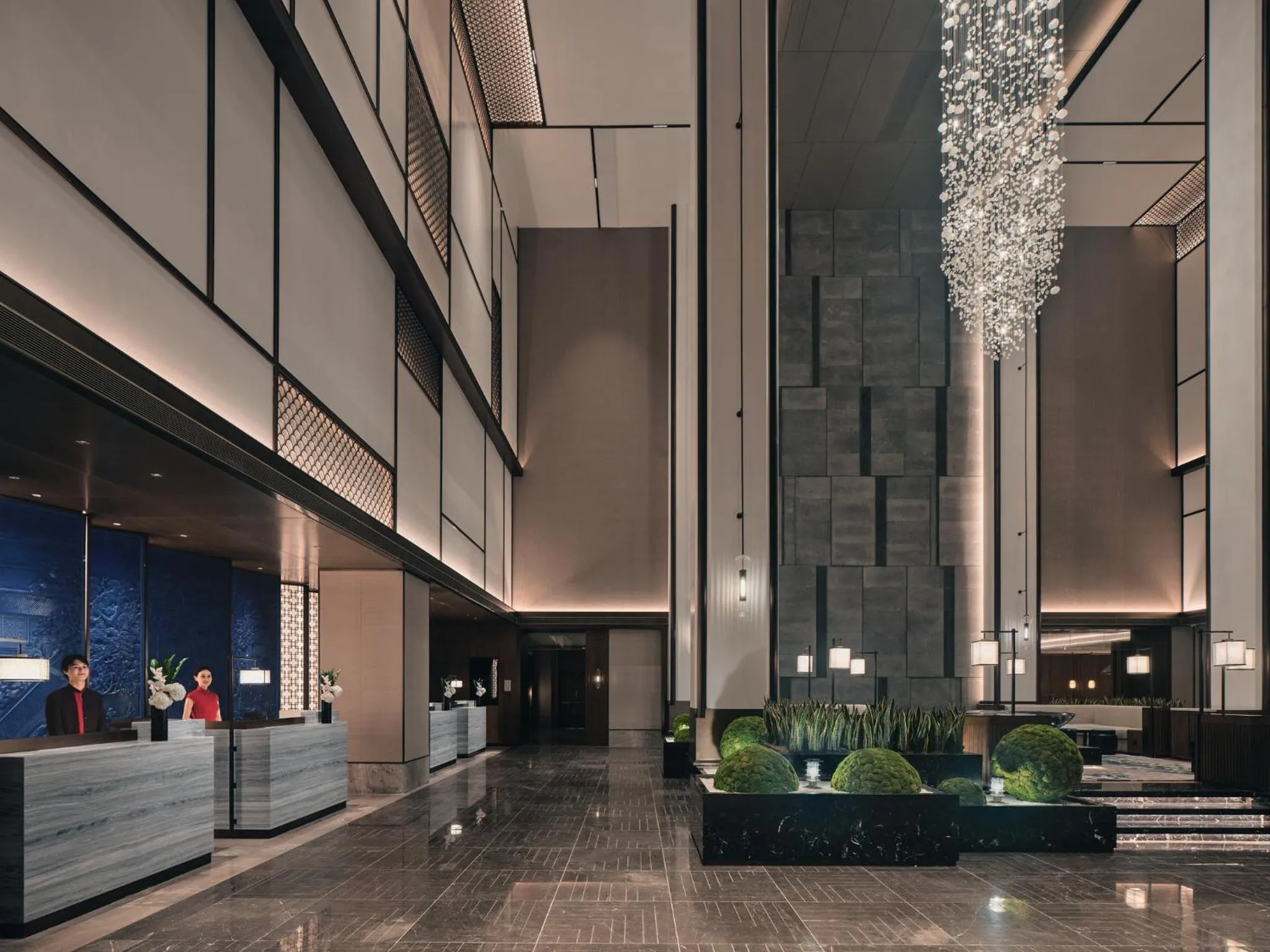 Property building, Lobby/Reception in HUALUXE Kunshan Huaqiao, an IHG Hotel