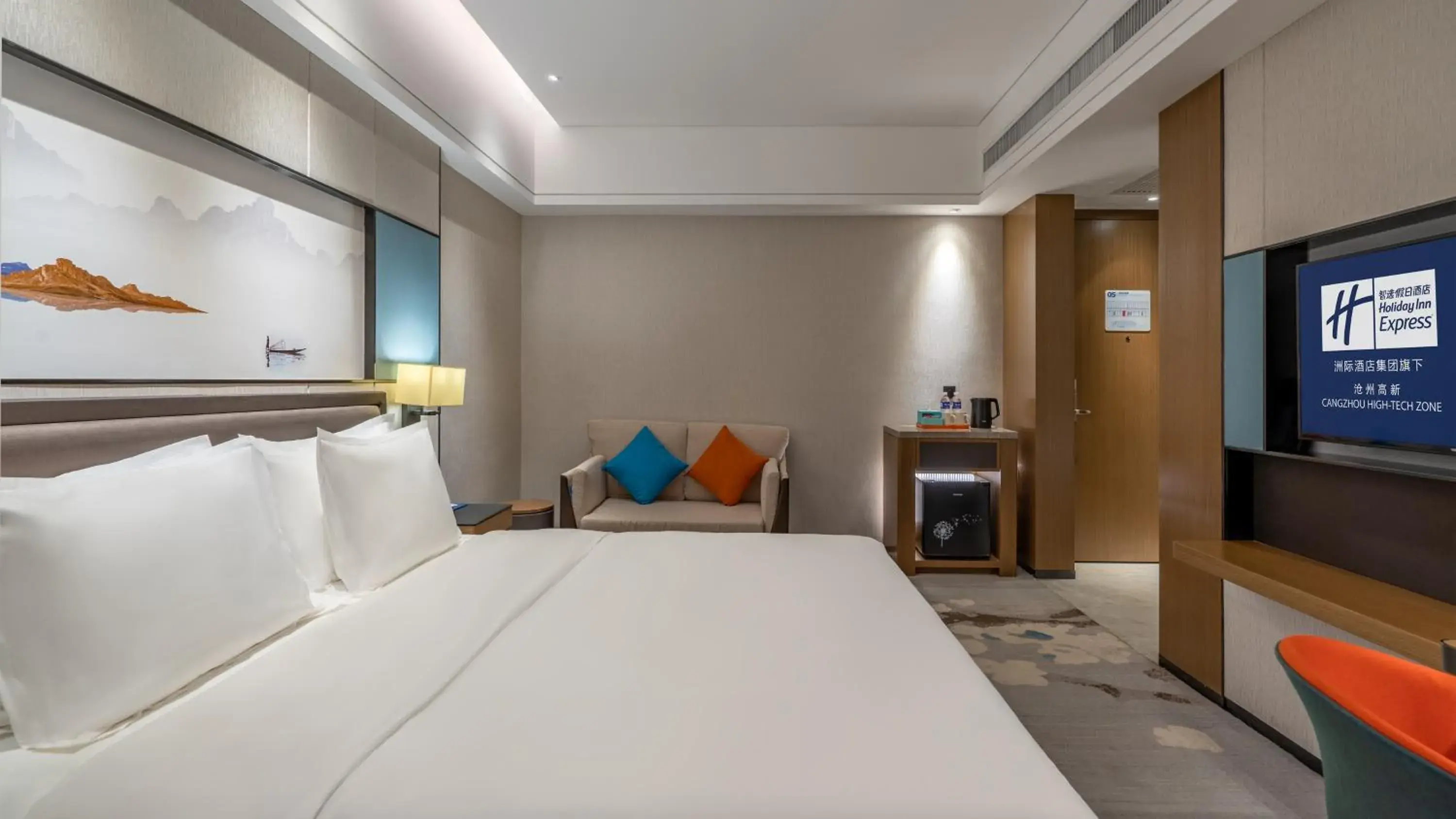 Bed in Holiday Inn Express Cangzhou High-Tech Zone by IHG Bed in Holiday Inn Express Cangzhou High-Tech Zone by IHG