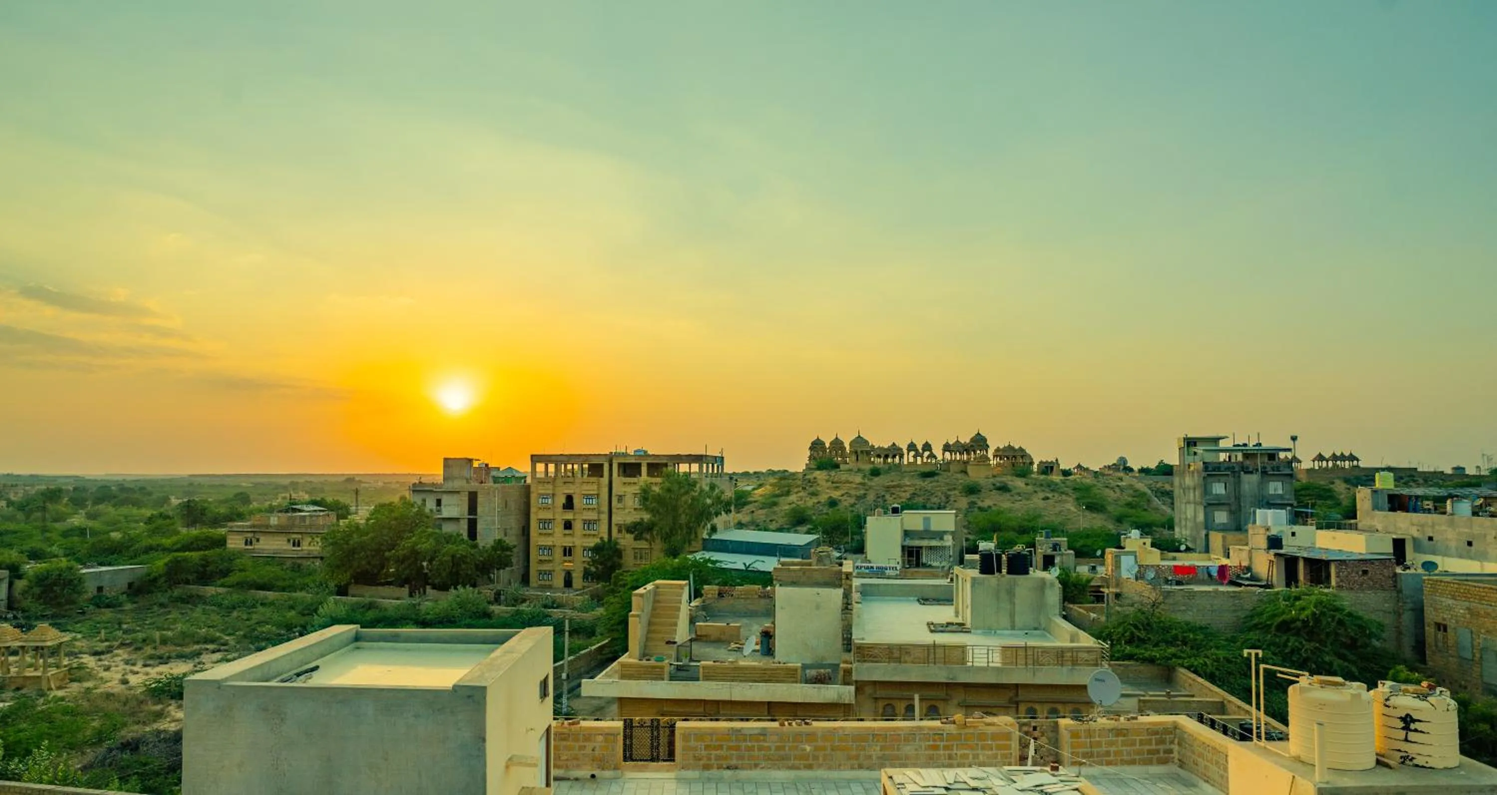 Property building in Hotel Marina Mahal with Swimming Pool