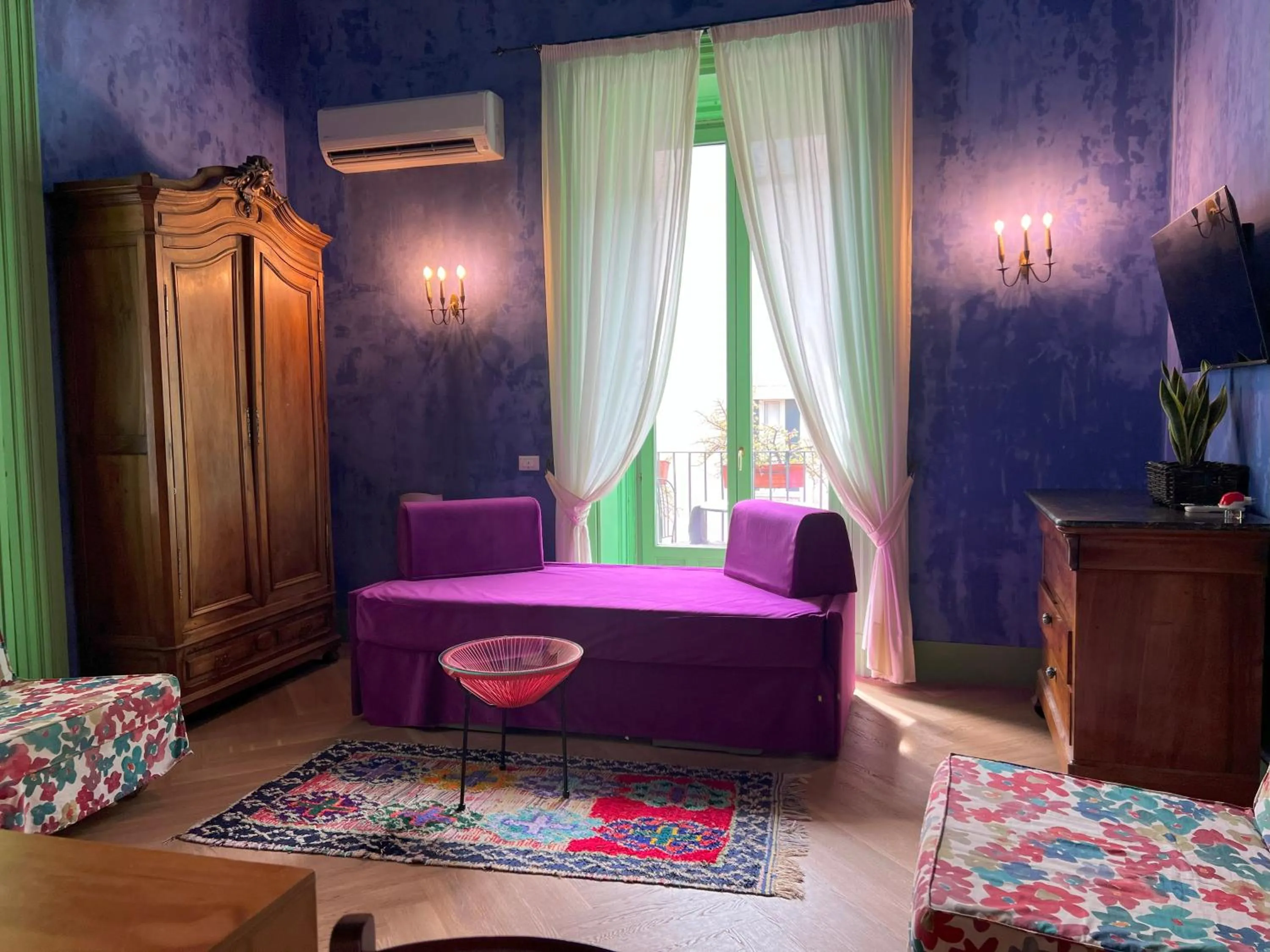 Living room, Bed in Casa D'aria