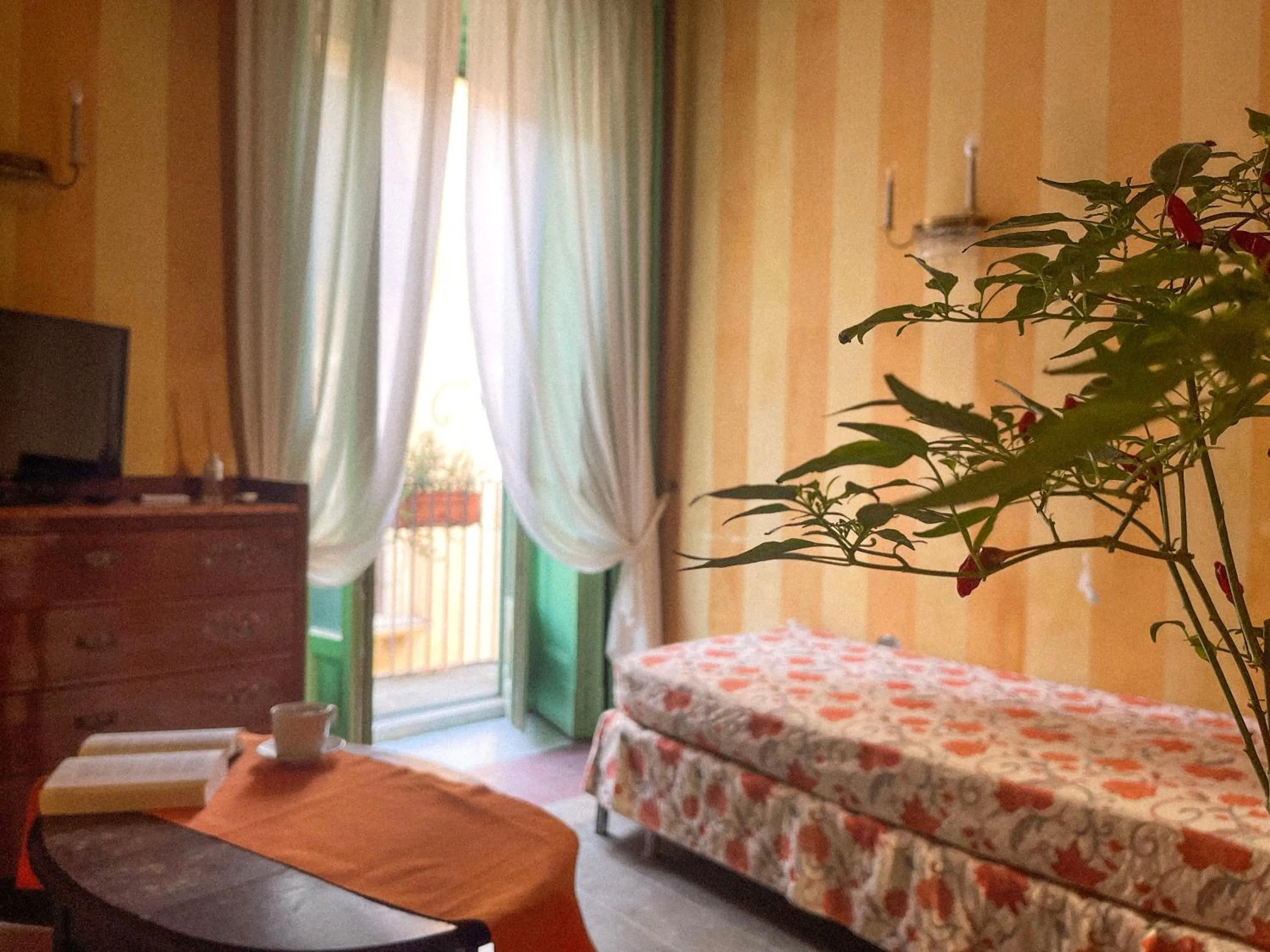 Living room, Bed in Casa D'aria