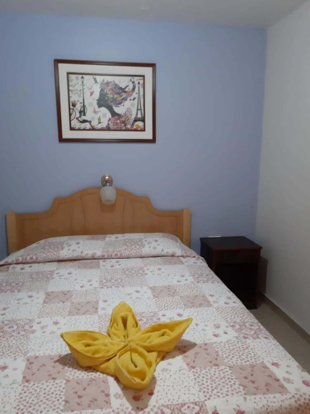 Bed in Hostal D' Silvia