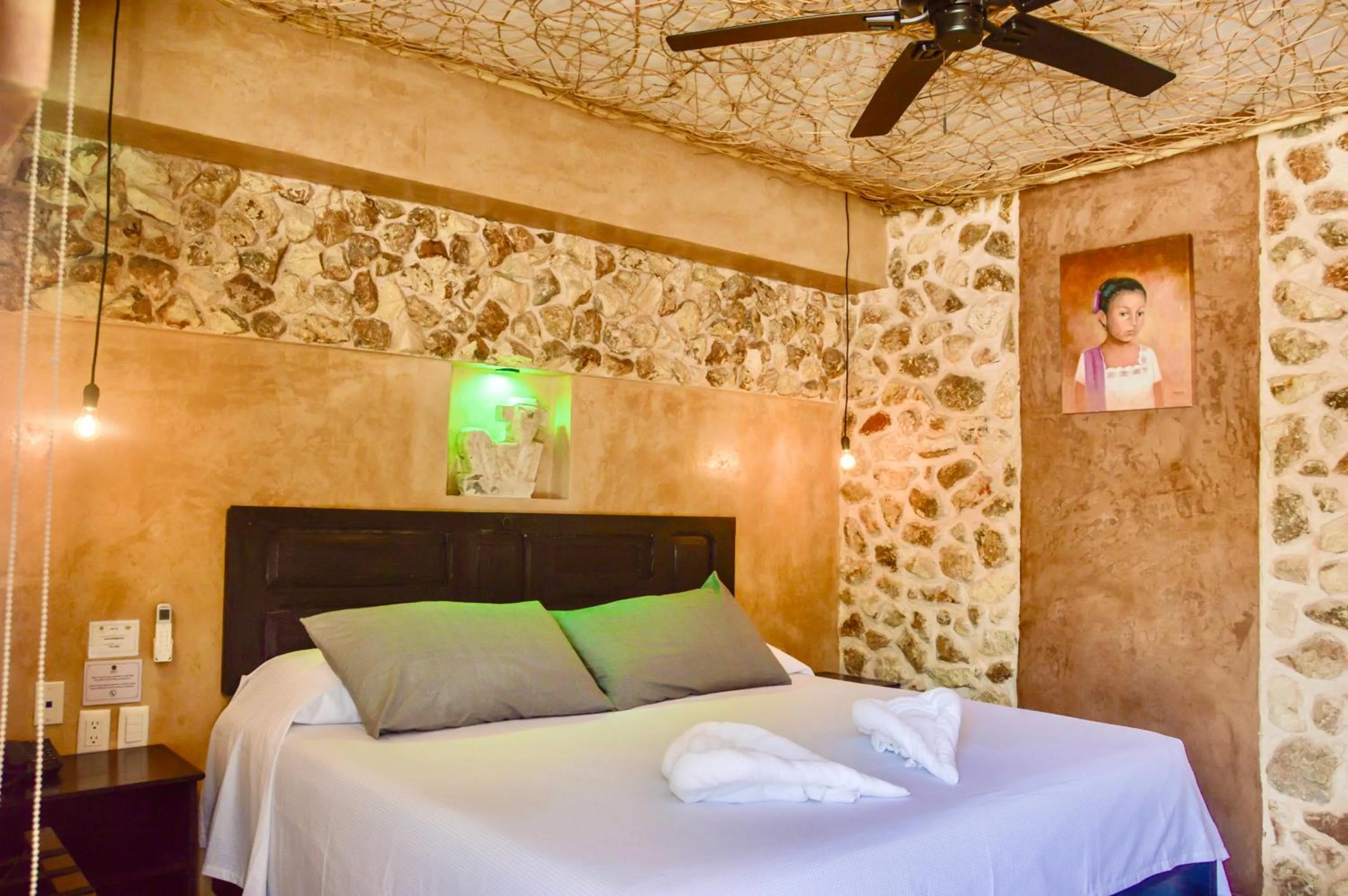 Bed in Habitaciones Colonial Zaci