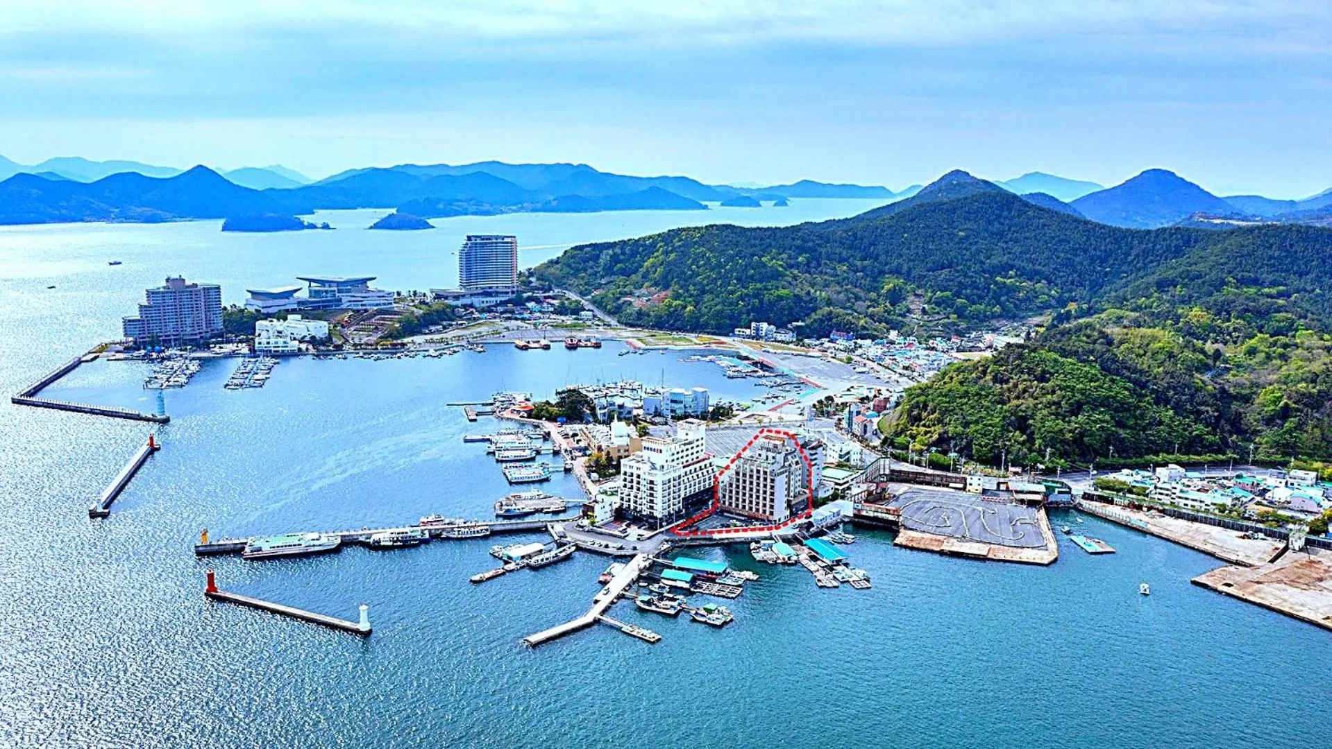 Bird's eye view in Carib Condo Hotel