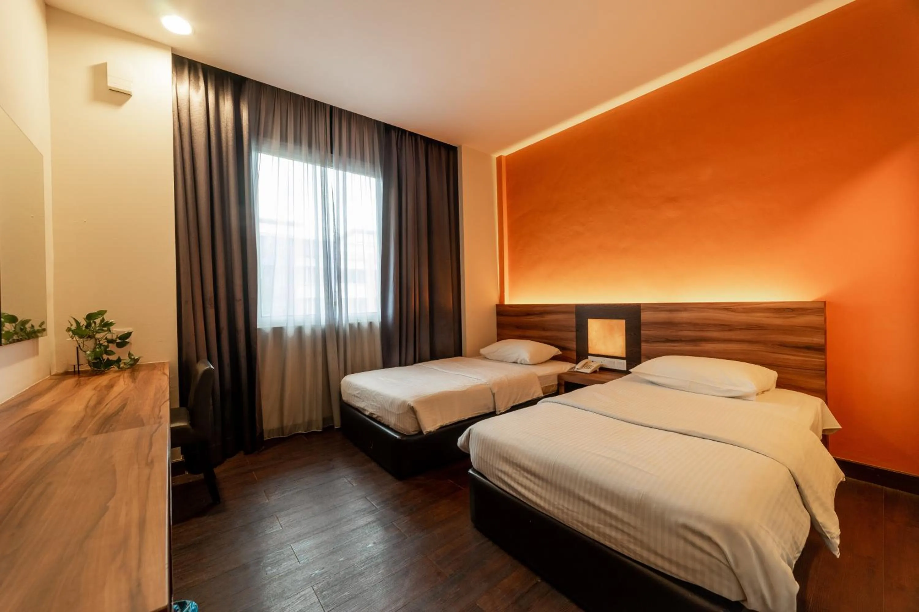 Bed in Waterfront Boutique Hotel